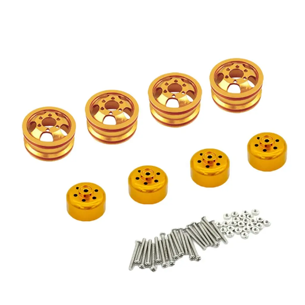 RC Car Wheel Hubs, Replacement, Set for WPL B-14 B-14K C-34 C-34K C-44km B-36 B-36K