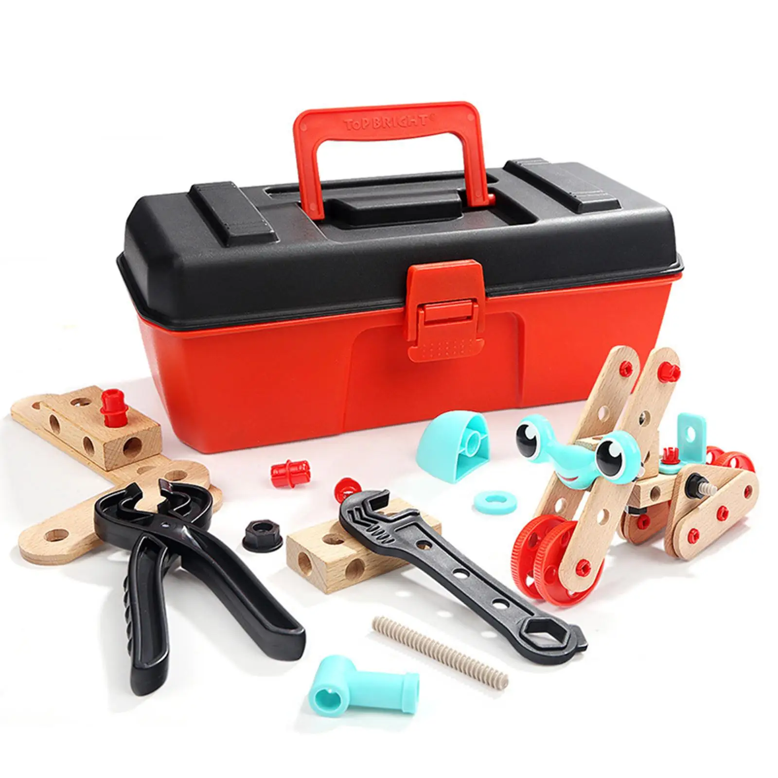 Kids Wooden Toolbox Toys Educational Toys Disassembly Screw Assembly