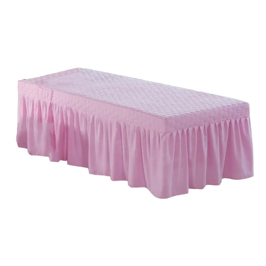 Massage Table Skirt Beauty Salon Bed Valance Sheet Cover Fit Bed within 73x28inch