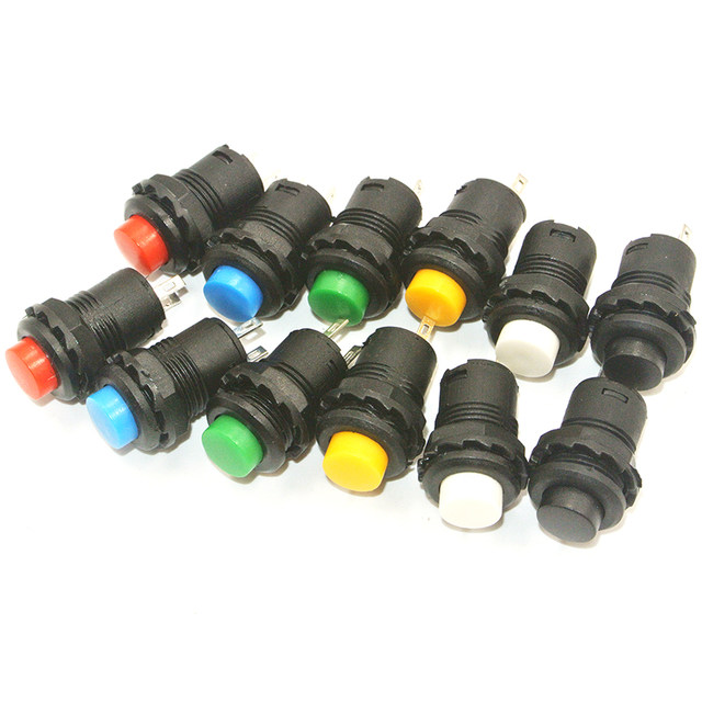 10個12ミリメートルモメンタリ押ボタンスイッチ3A /125VAC 1.5A