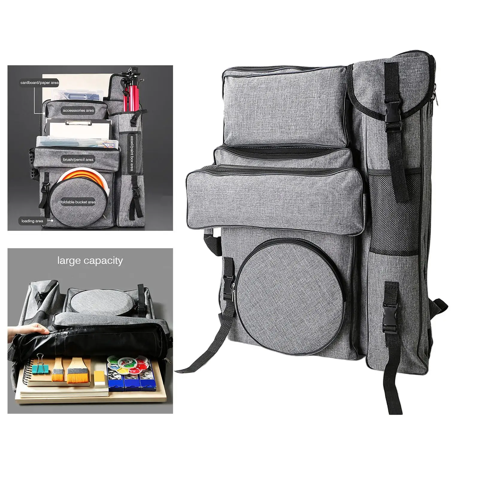 Durable Artist Portfolio Large Drawing Sketching Tools Carrier Backpack