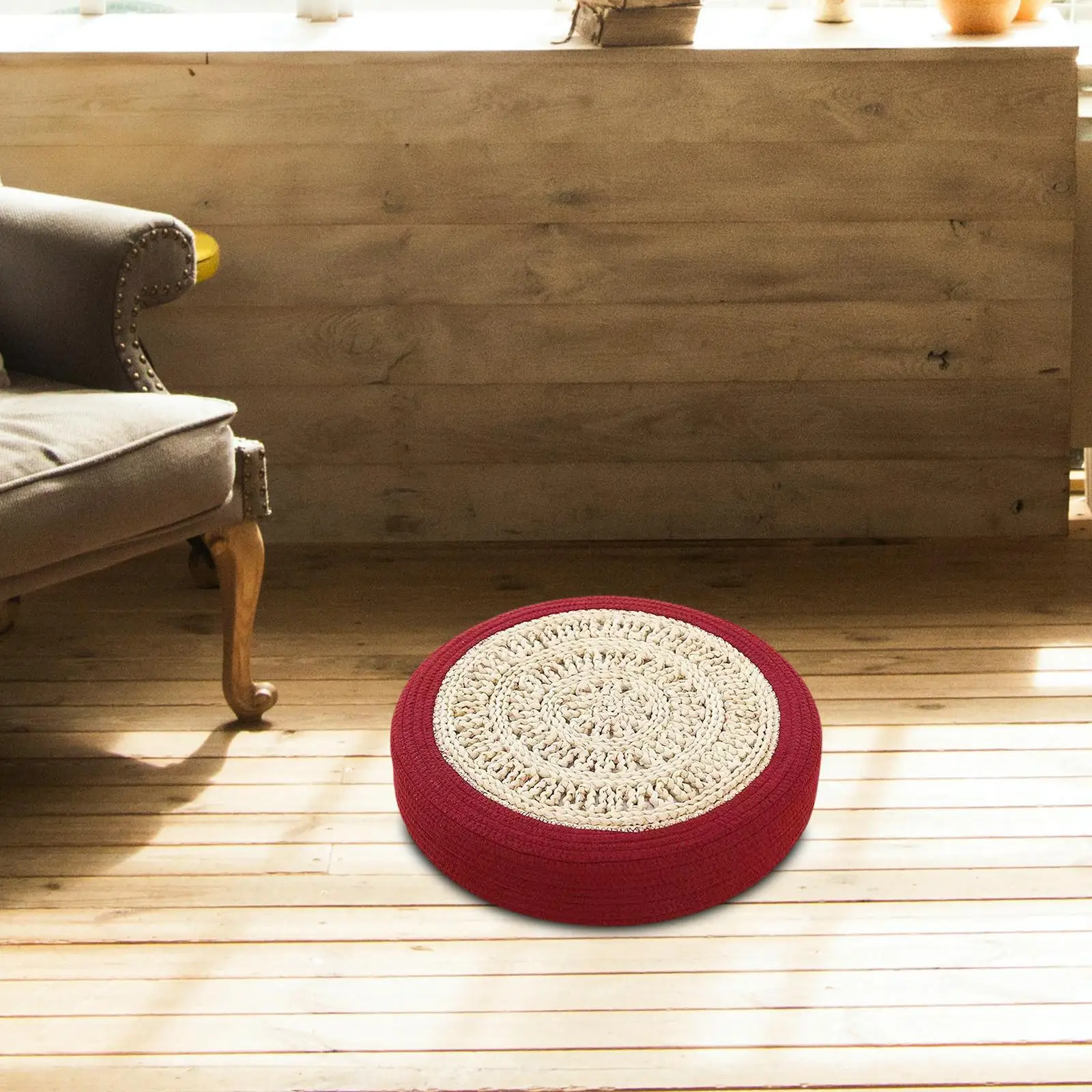 Tatami Floor Cushion Chair Pad Sitting Pillow Home Decor Tea Ceremony Pad Meditation Cushion for Living Room Dining Chair yoga
