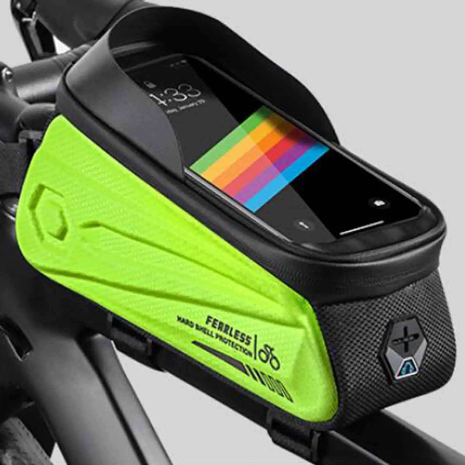 Mountain Road Bike  Bag, Waterproof Bike Pouch Bag, Front  Touchscreen  with Headphone Hole