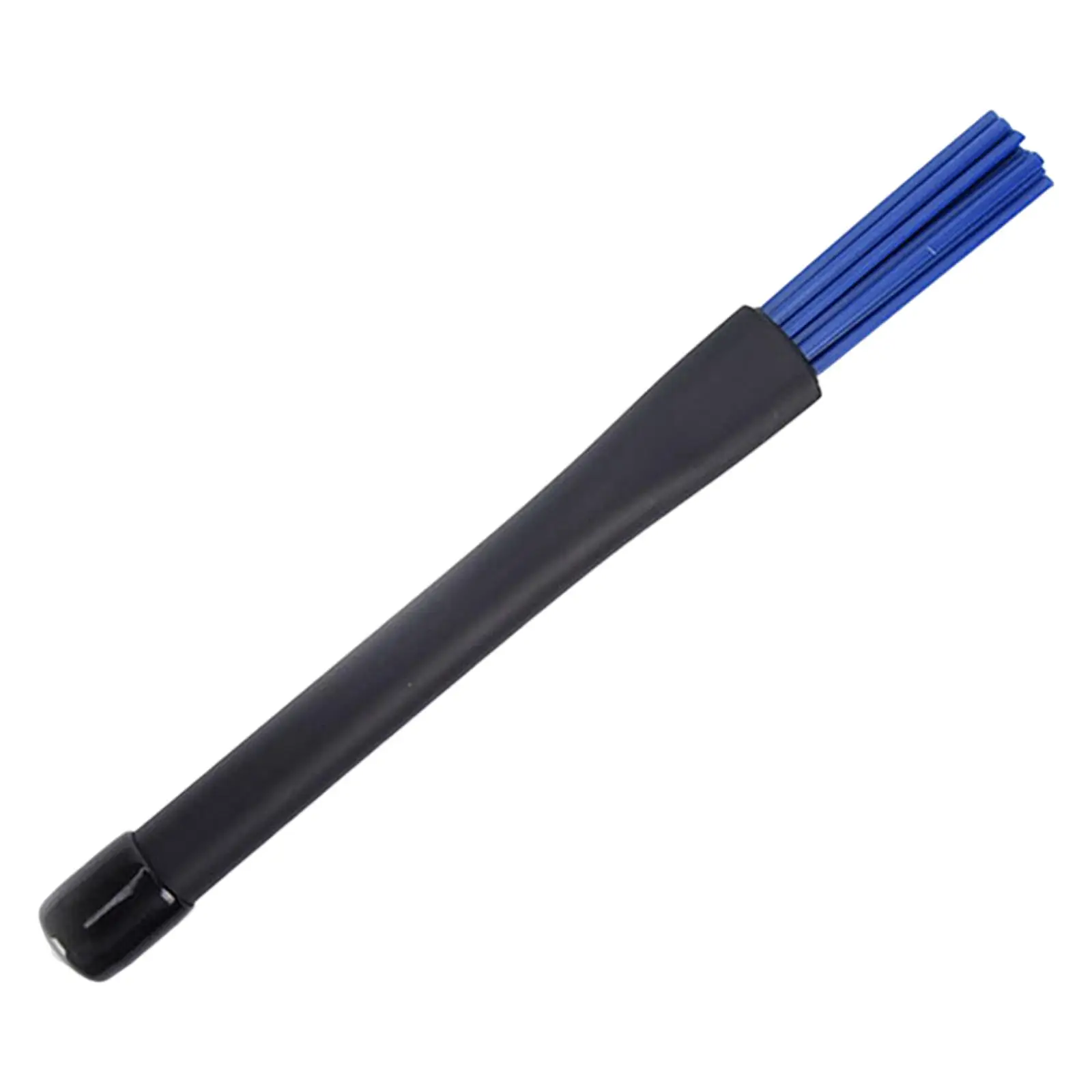 Jazz Drum Brushes with Comfortable Rubber Handles Professional Blue Nylon for Jazz rock Country Music Rock Band Beginner