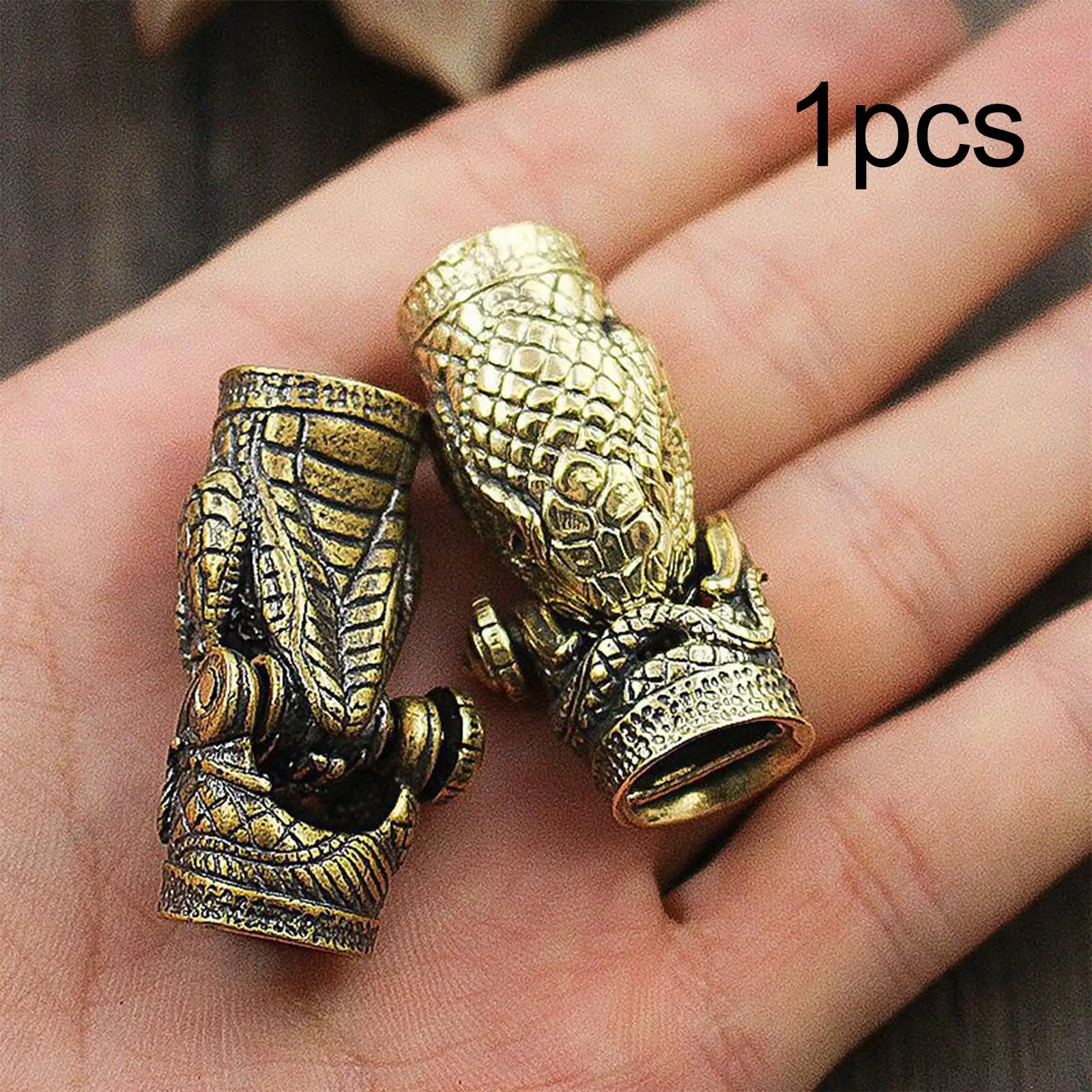 Snake Head Clasps Metal Art Crafts Hook Clasp DIY Tools Accessories End Connector Charms for Paracord Bracelet Weaving Cord Rope