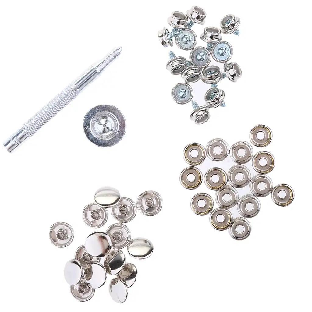 47pcs Stainless Steel Boat Cover Canvas  Fastener Repair