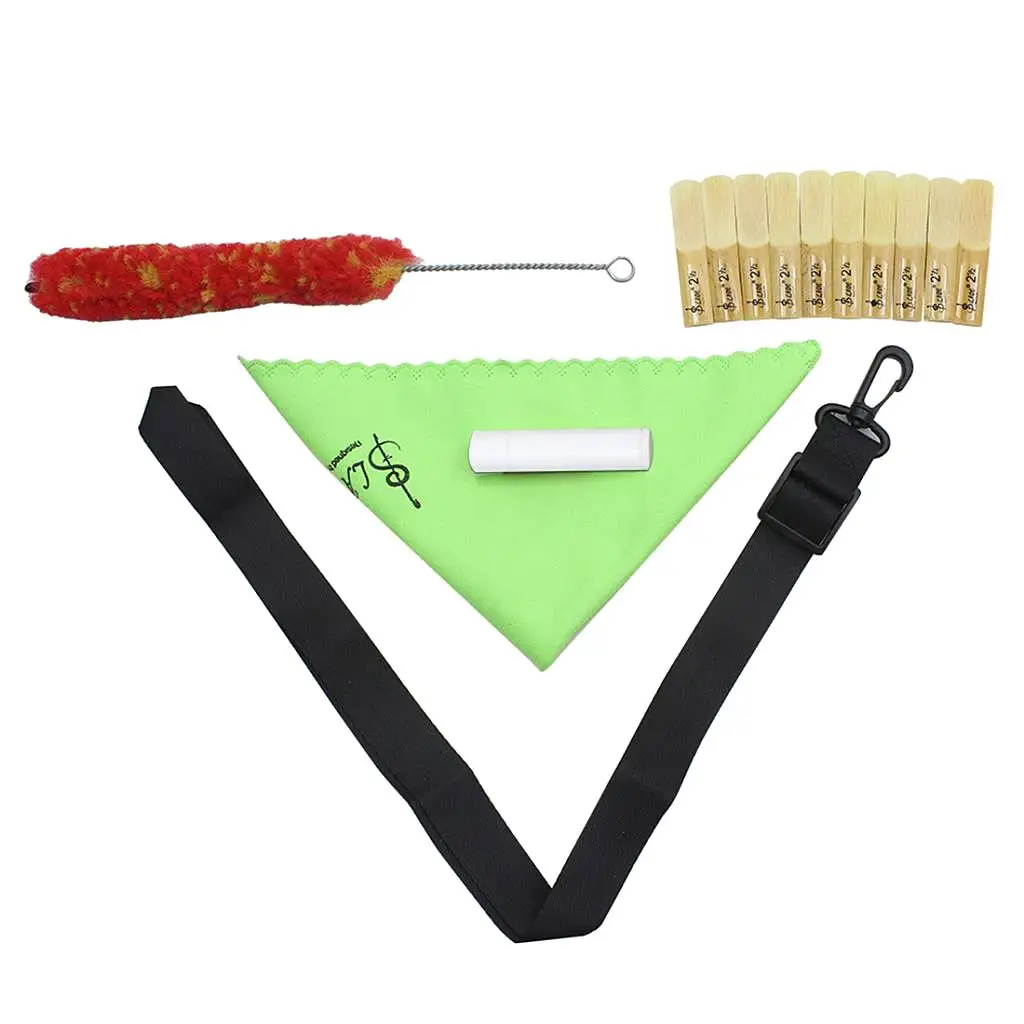  Clarinet Accessories Neck Strap+Cork+Cleaning Cloth+Brush