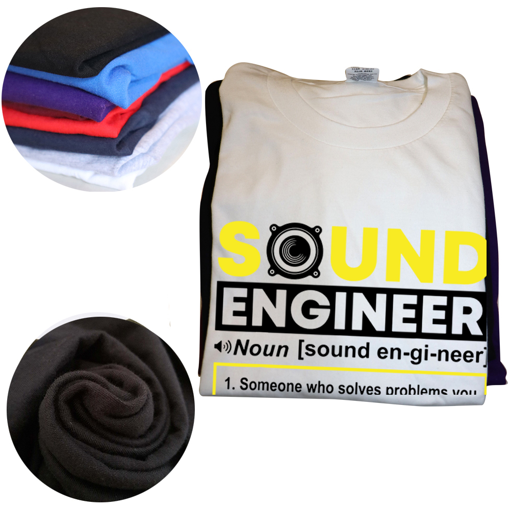 Lustige Sound Ingenieur Noun Für Audio Ingenieur T Shirts Baumwolle Grafik Streetwear Kurzarm Geburtstag Geschenke Sommer Stil T-shirt – Detail 4