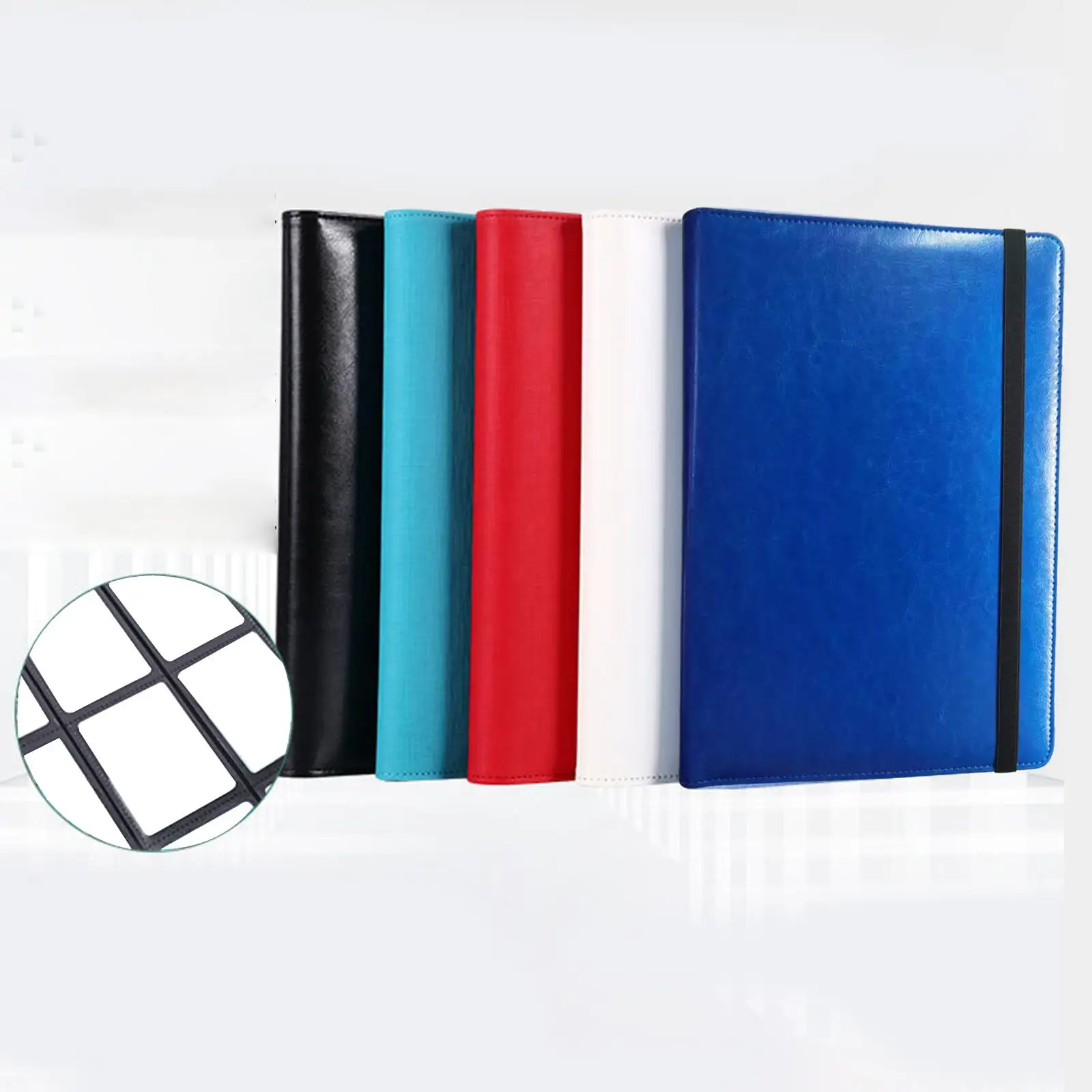 9 Pockets Trading Card Carrying Binder Sturdy Card Holder Folders Double Sided Sleeves for Sports Cards Card Collection Binder