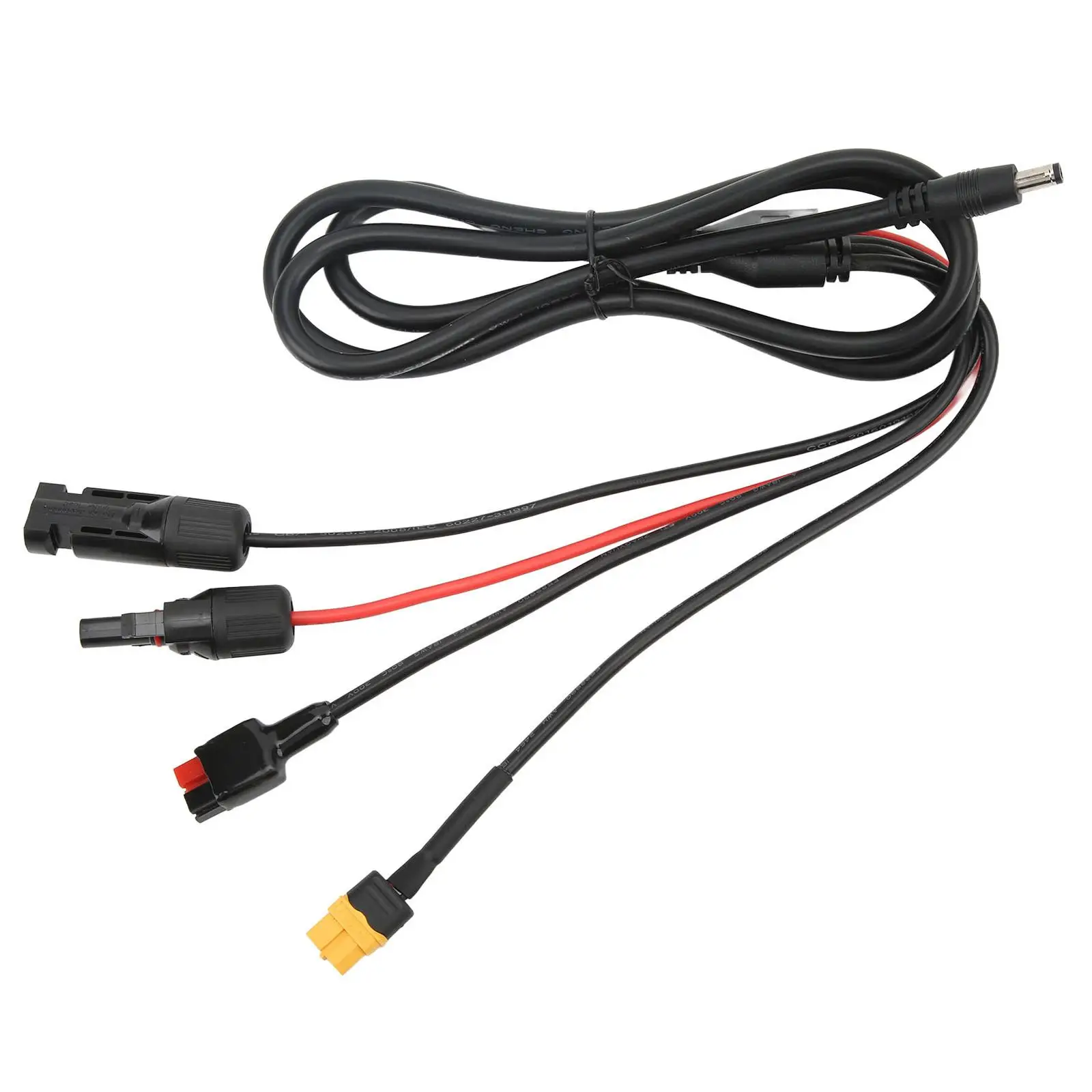 Solar Charge Cable with Sheath Male Female Connector Harness 16AWG for Drone RV Battery Pack Station