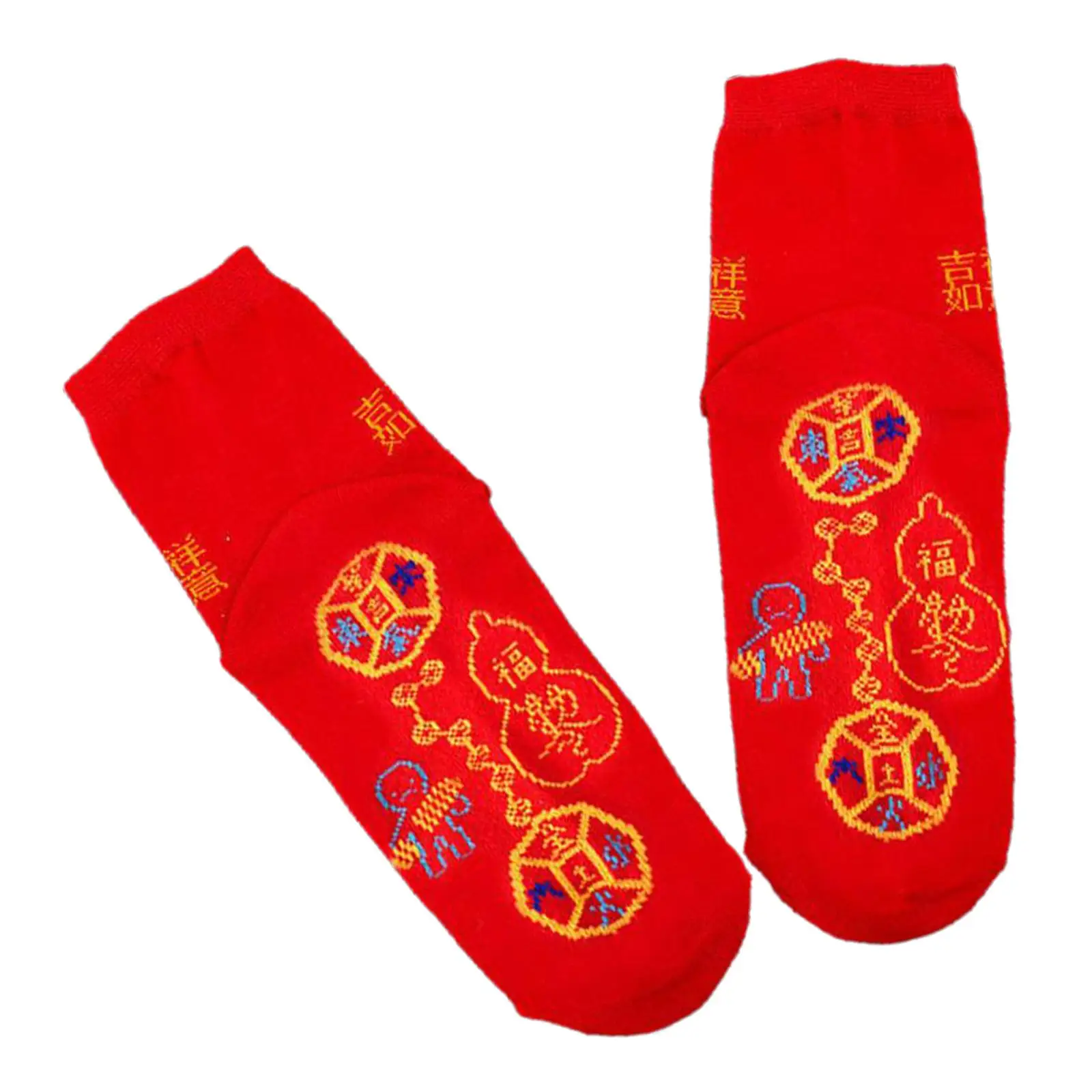 Women Red Socks Middle Tube Comfortable One Size Durable Sport Socks for Football Daily Wear and New Year Gift Volleyball