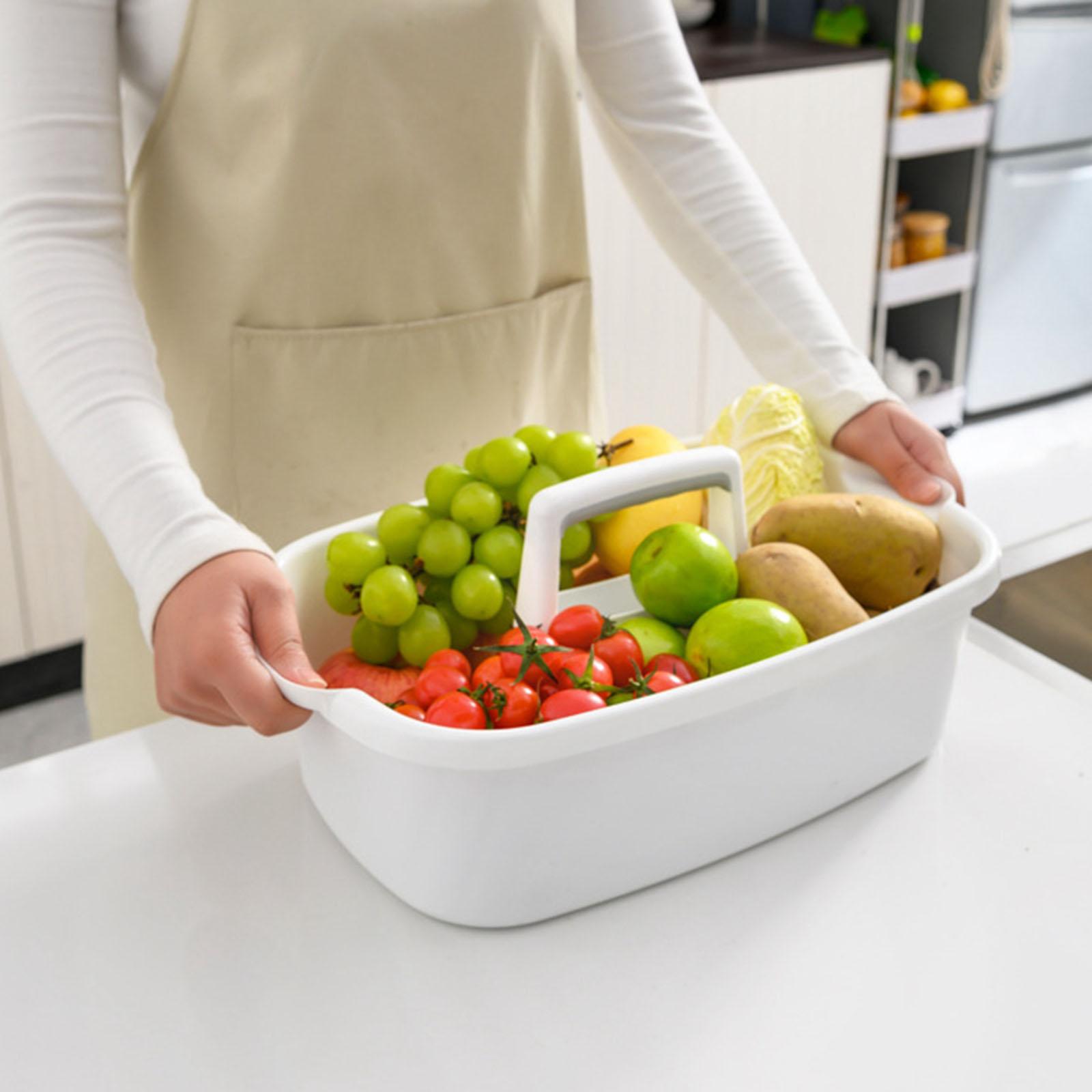 Multipurpose Caddy Storage Organizer Tote with Handle Durable for Kitchen