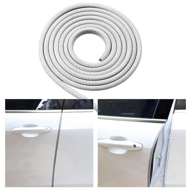 Clear Rubber Edge Trim, Self-Adhesive Rubber Edge Trim, Edge Protector for  Sheet Metal Parts, Cabinet, Car Doors, Silicone Rubber Material, White, Fit