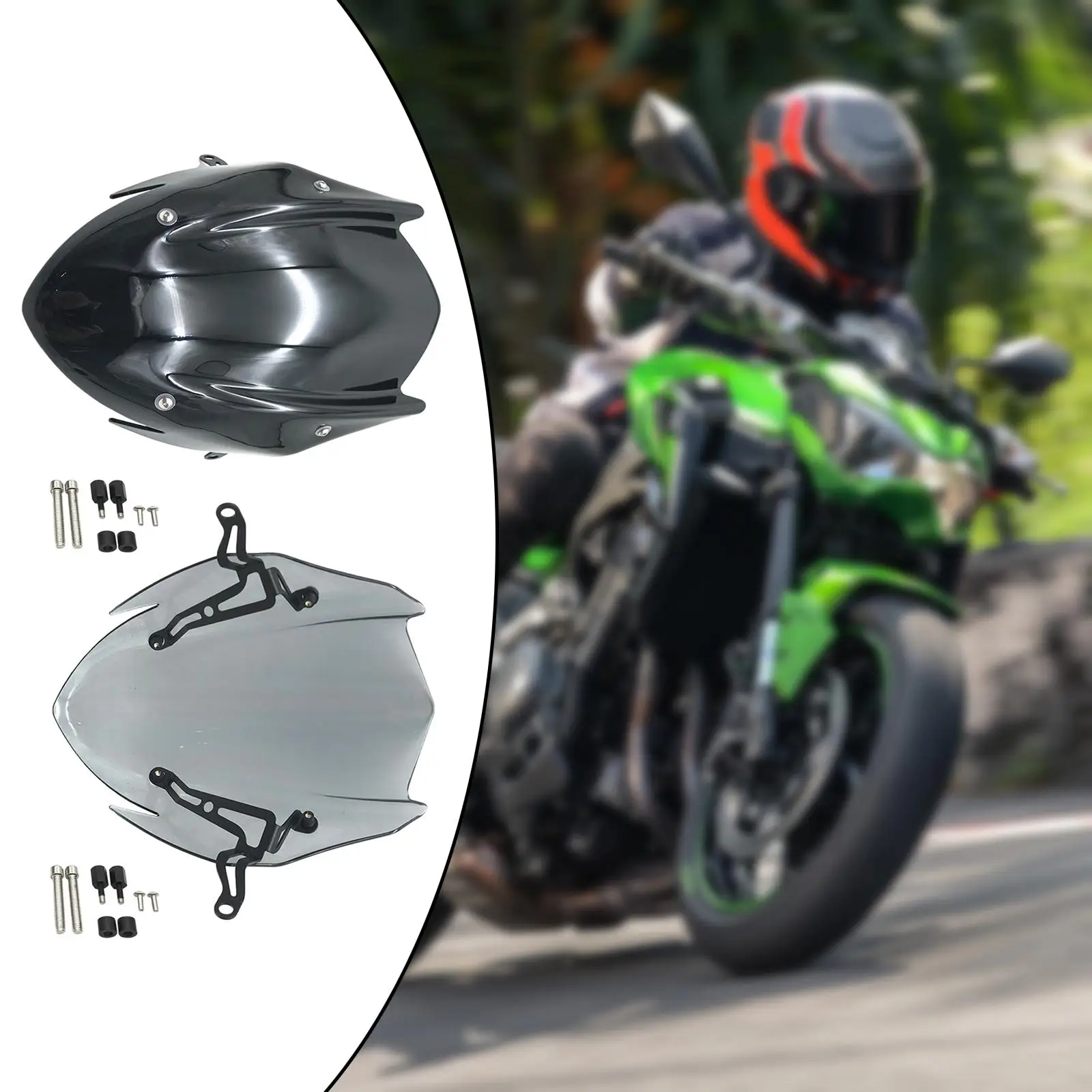 Motorcycle Windscreen Front Fits for Suzuki GSX-S750 2017-2021