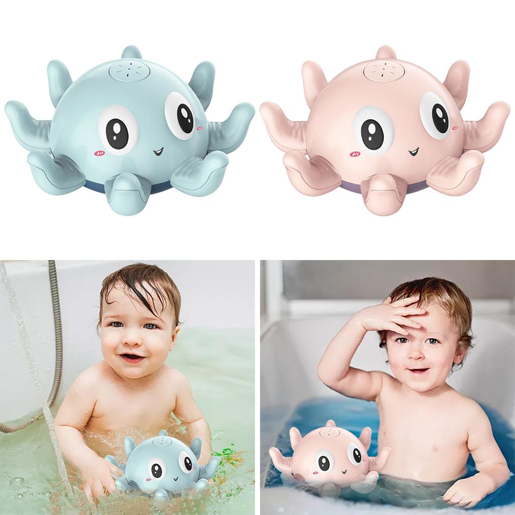 Cute Light Up Sprinkler Octopus with LED Light Swim Pool Paddling Floating Bathroom Squirt Bath Toys Party Favors