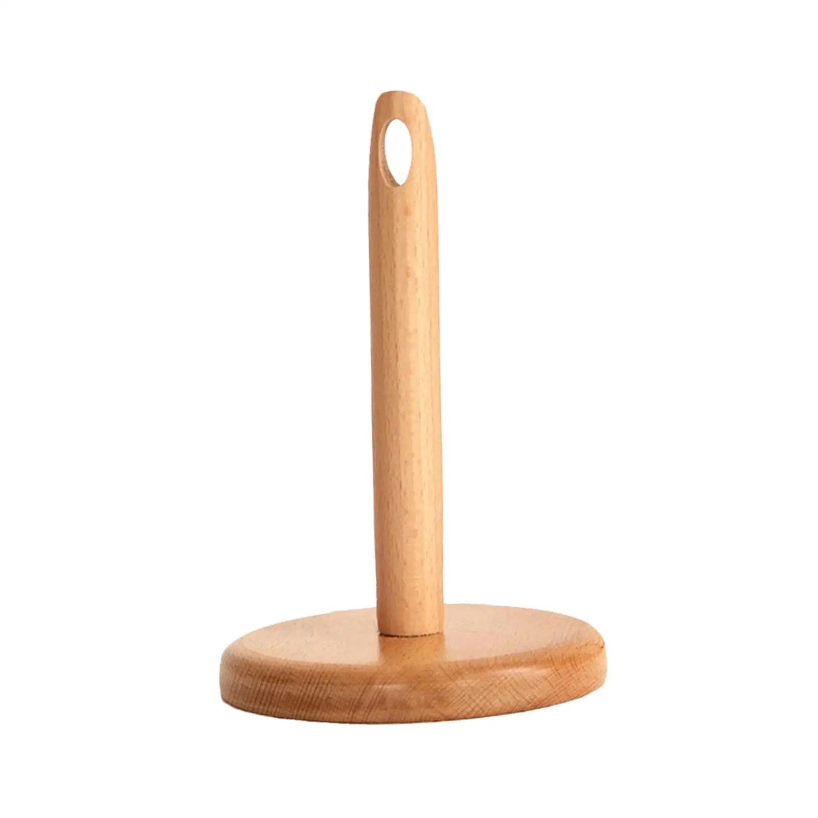 Yarn Holder Wooden Stand Paper Roll Holder Revolving Spindle Sewing Tool Wool Holder for Knitting Household Craft Home Accessory