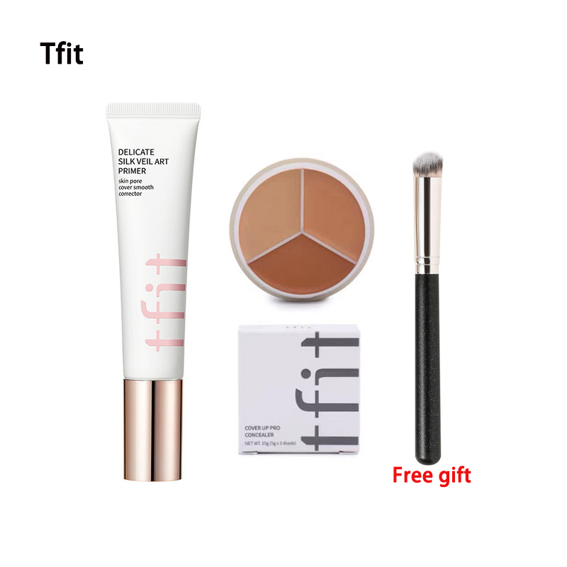 Best of TFIT Makeup Base Face Primer Concealer Invisible Pore Light Oil-Free Skin Pore Cover Smooth Corrector Foundation Korea Cosmetic Reviews & Tips