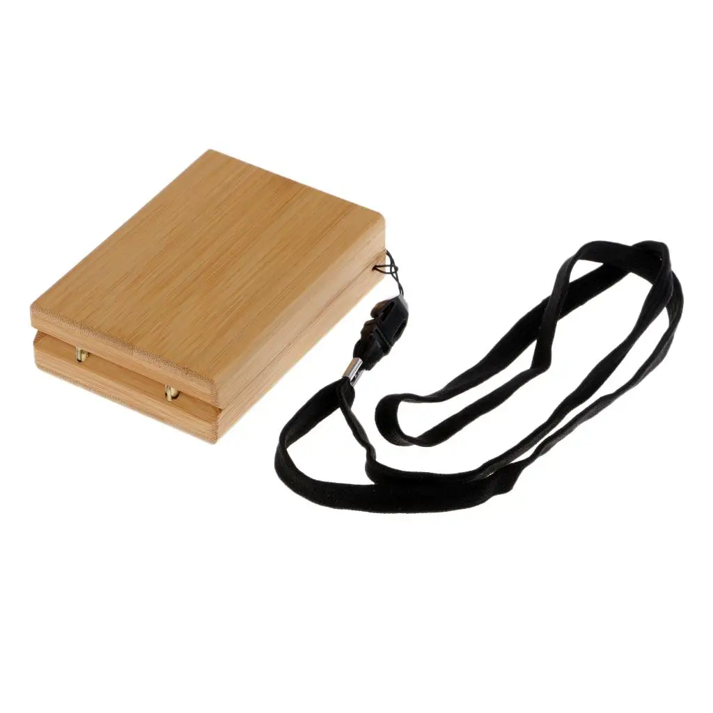 Portable Wooden Bamboo Fly Fishing Flies Box Waterproof Magnetic Slit Foam Fly Box with Lanyard - Holds 96 Flies