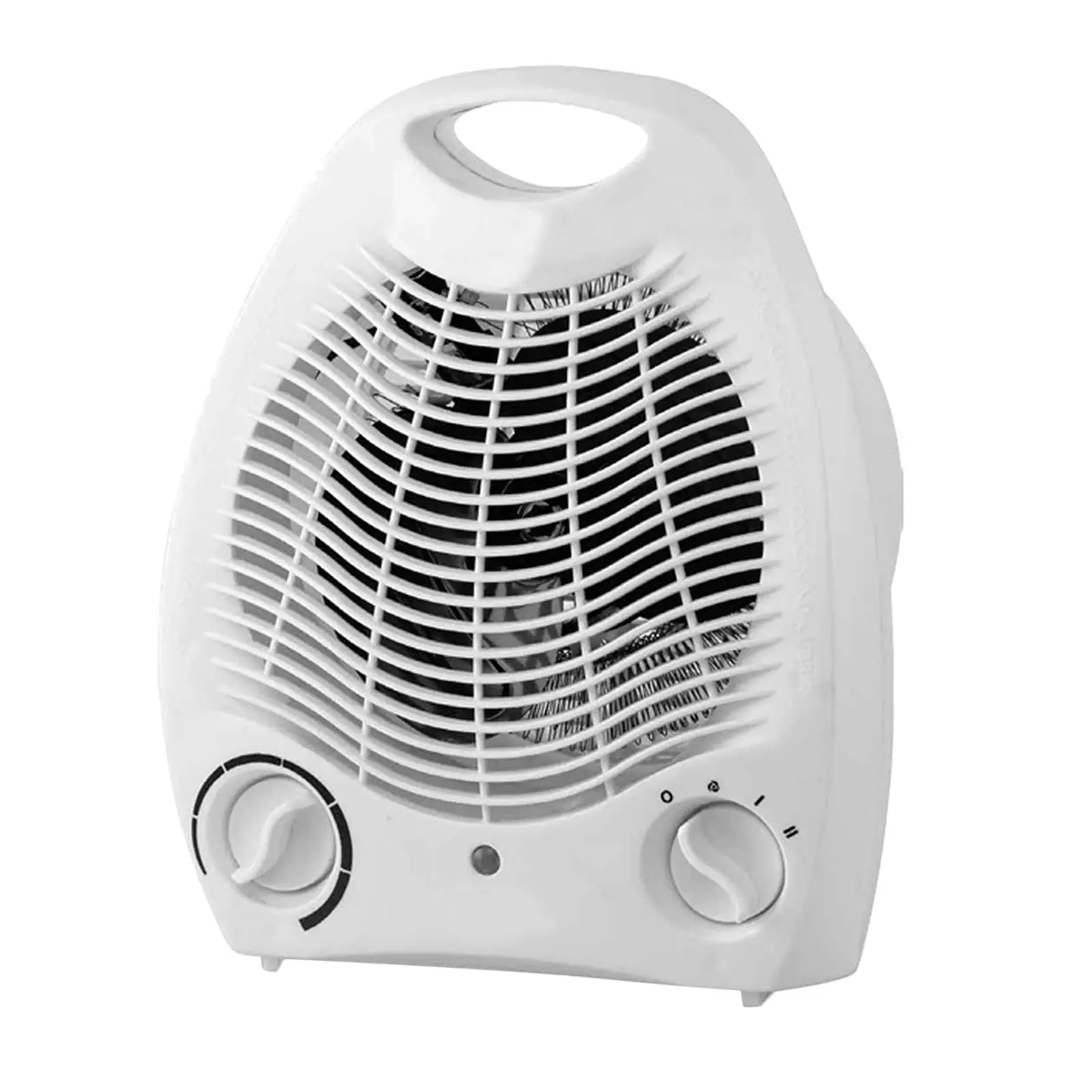 Portable Fan Heater, Adjustable  Switch, Overheat , 3 Heat Settings, 1000-2000 W, White