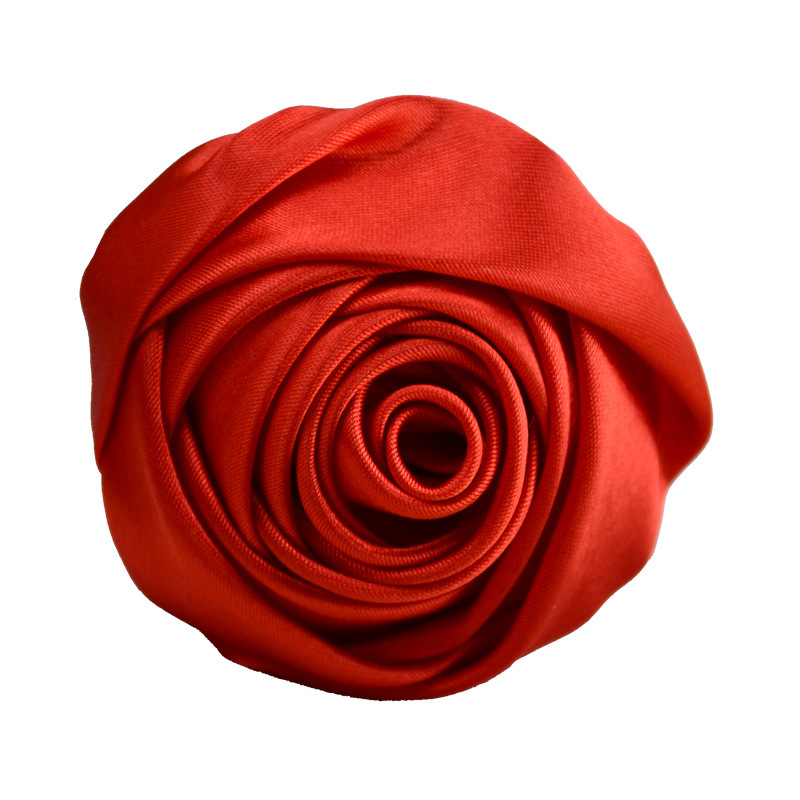 4 Teile/los 5,5 cm Satin Stoff Handgemachte Dreidimensionale Simulation Rose Knospe Großhandel DIY Schmuck Schuhe Und Hut Zubehör – Detail 2