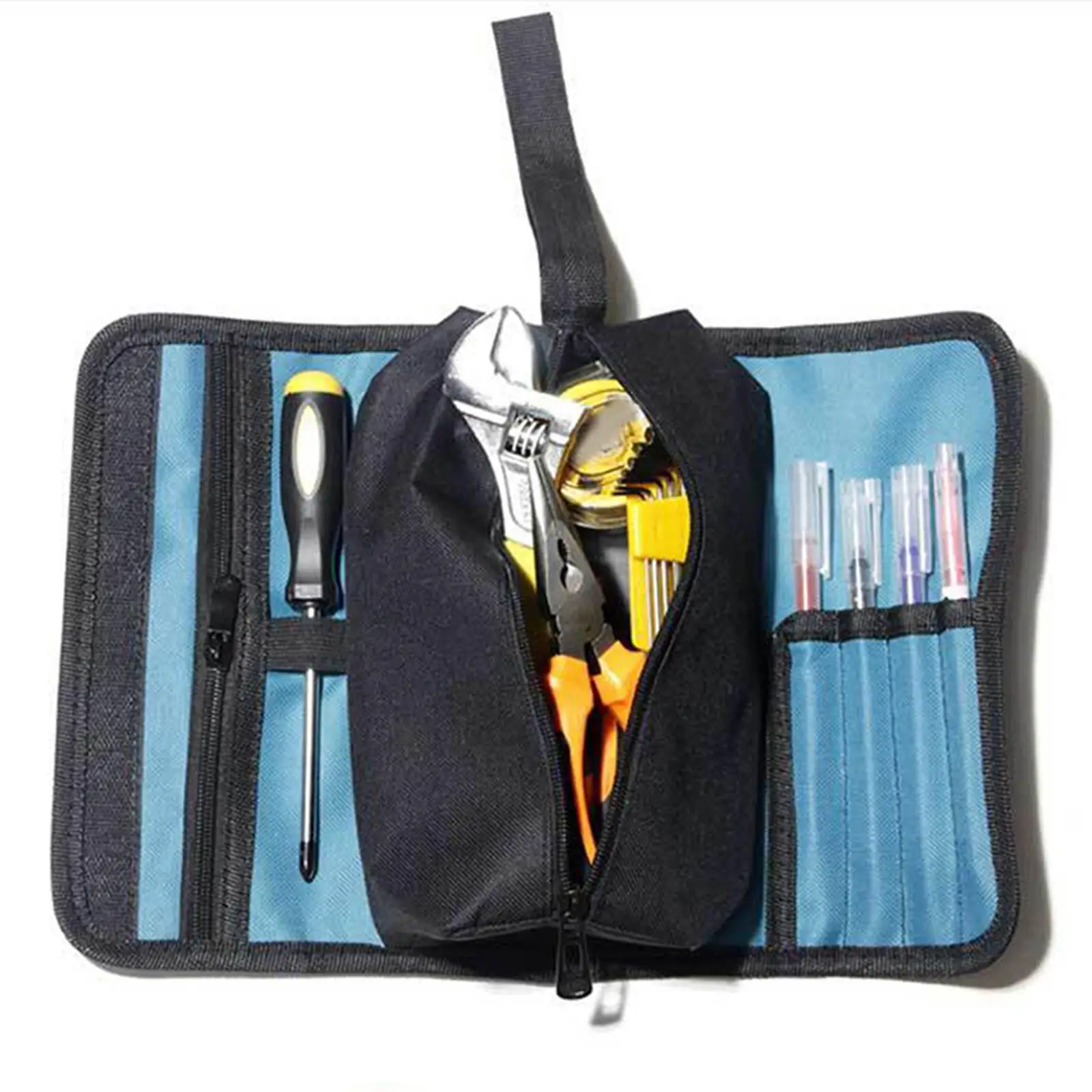 Compact Tool Storage Bag Case Organizer Electrician Accessory Portable Heavy Duty Tool Pouch Tool Bag for Plier Screwdriver Men