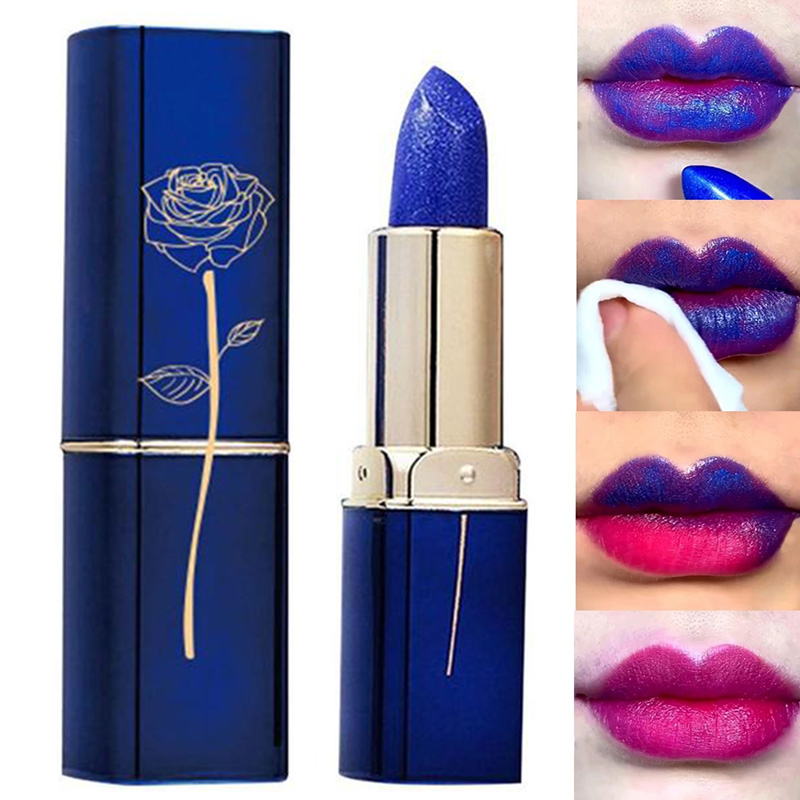 Best of Blue Rose Lipstick Temperature Color Changing Lip Moisturizing Balm Female Makeup Sexy Lip Gloss Shiny Lipstick Reviews & Tips