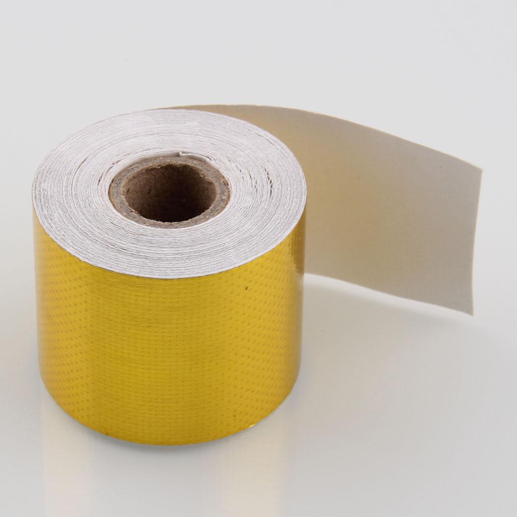 Reflective Heat Shield Adhesive Manifold Wrap Tape Reflect Gold 2`x33`