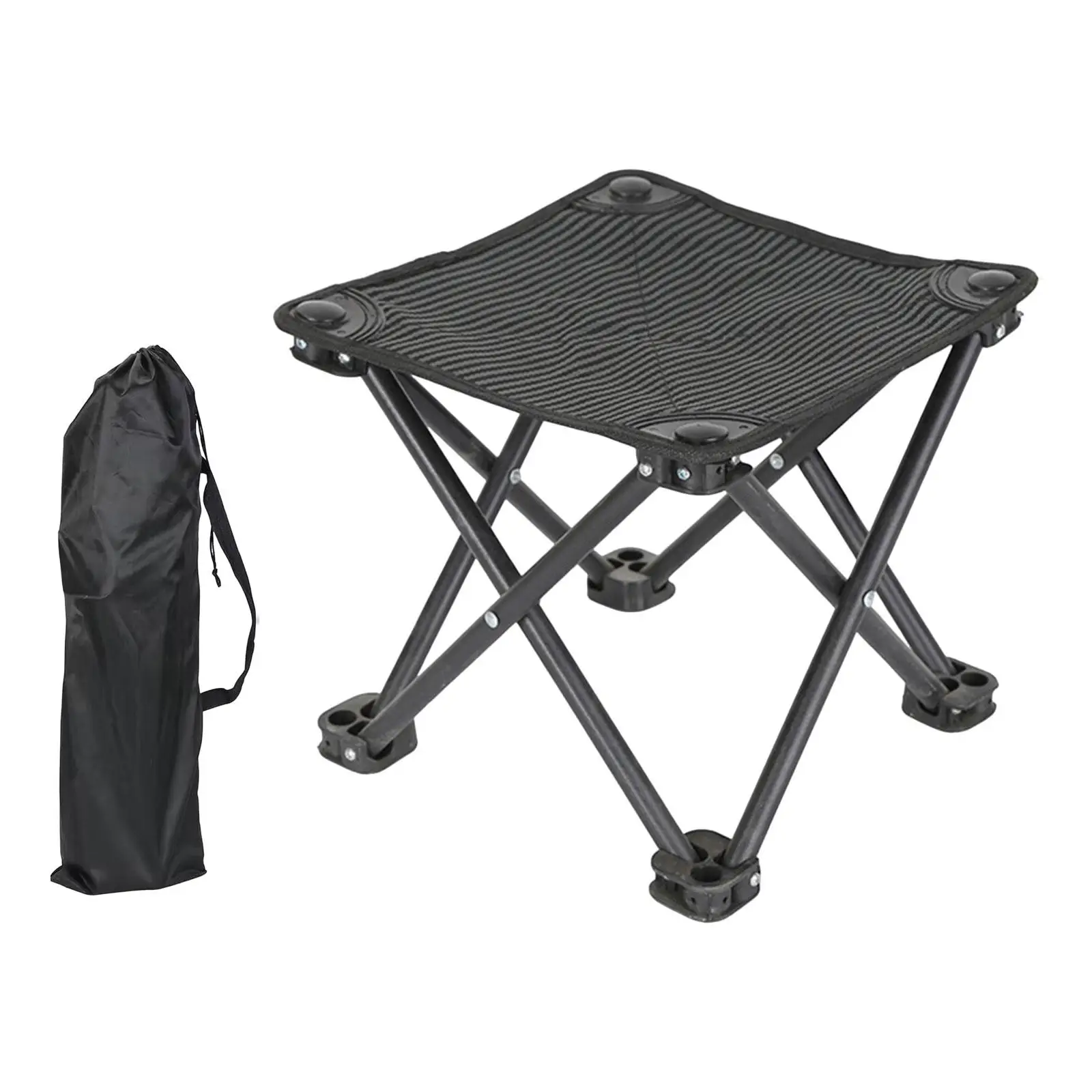 Portable Folding Stool Wear Resistant Small Chair for Adults Foldable Camping Stool for Outdoor BBQ Beach Traveling Backpacking