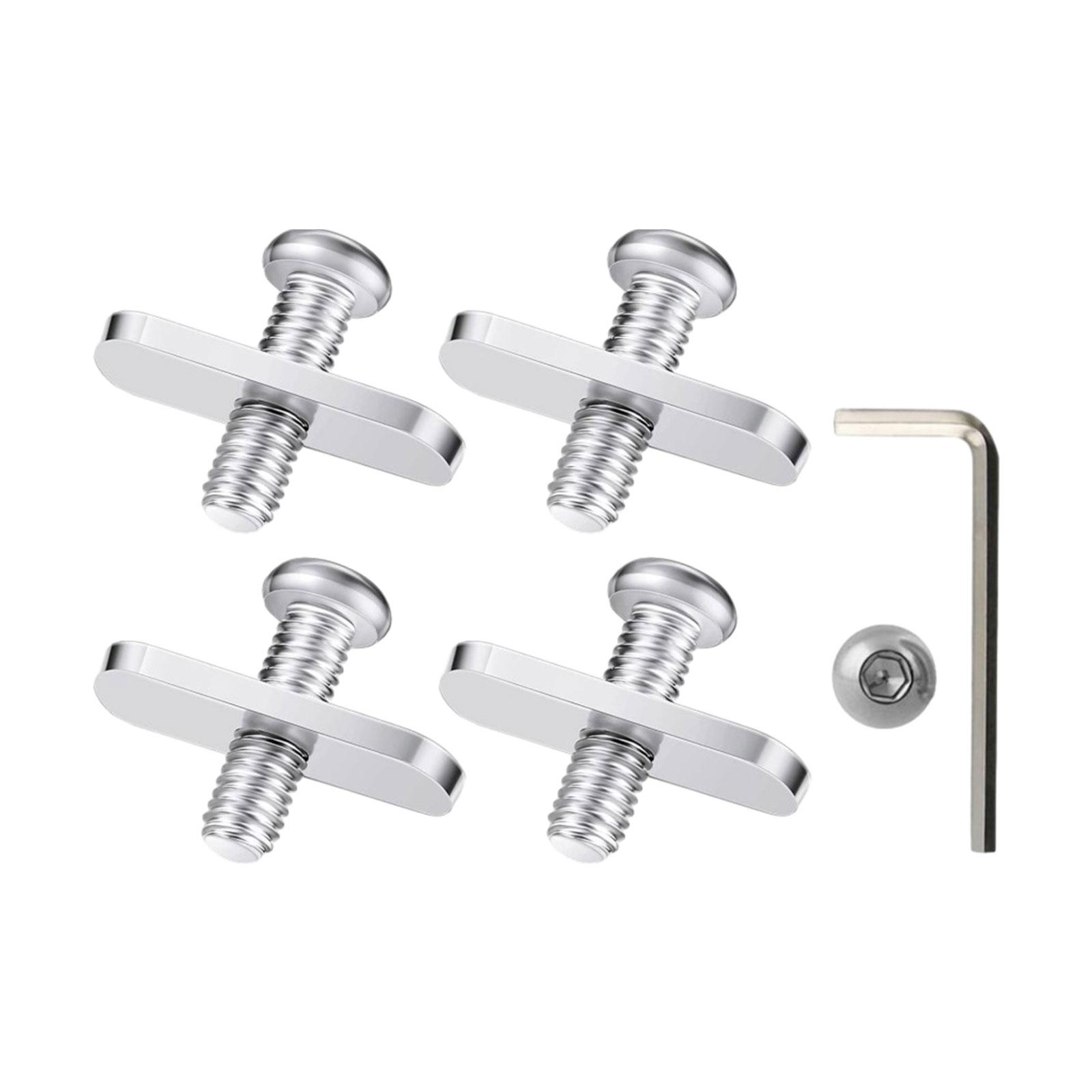 4Pack Kayak Rail Track Screws Track Nuts Rail Mounting Install Accessories Kayak Hardware Stainless Steel Kayak Screws Rail