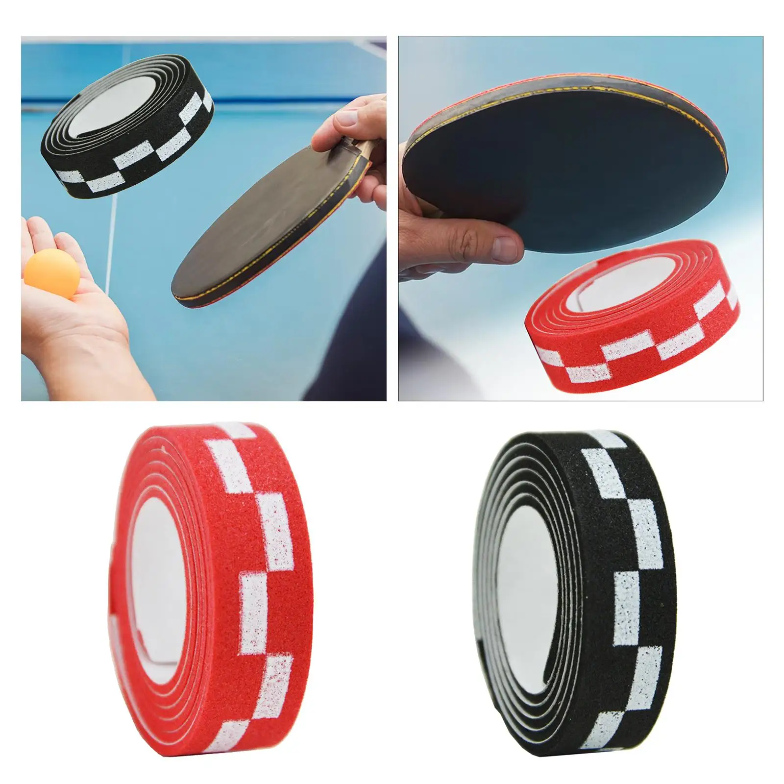 Table Tennis Racket Edge Tape Sticker EVA Anti Collision Edge Protection Strip Edge Guard Racket Care Accessories Ultralight