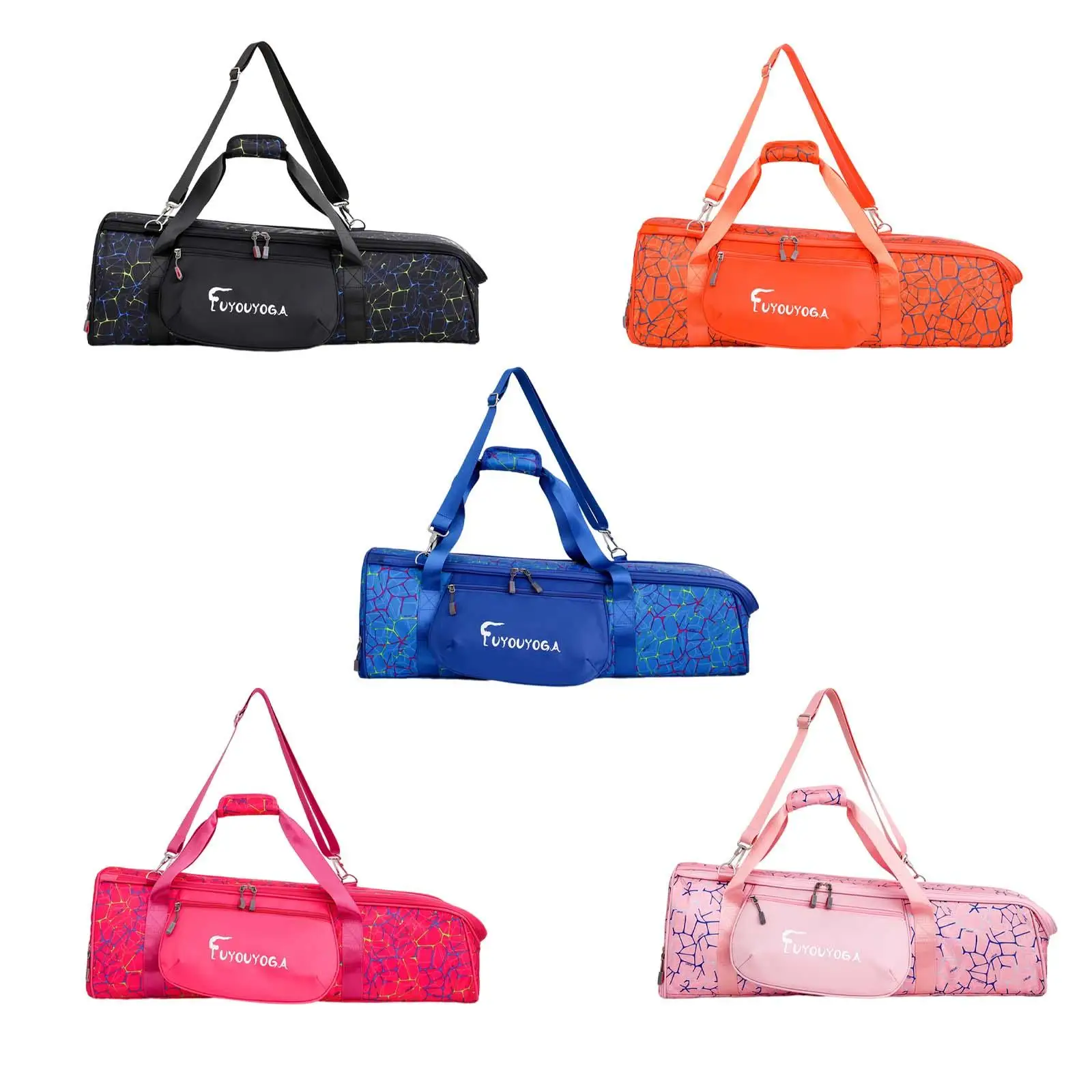 Yoga Mat Carrier Case Multi Pocket Tote Durable Adjustable Strap Yoga Mat Bag for Travel Shopping Yoga Fitness