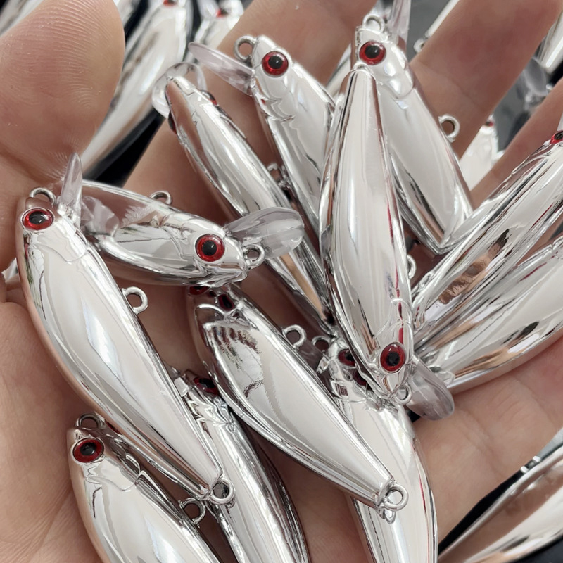 Luya Köder galvani siert Silber 6,5g Pailletten Meerwasser spanische Makrele und Bass – Detail 2