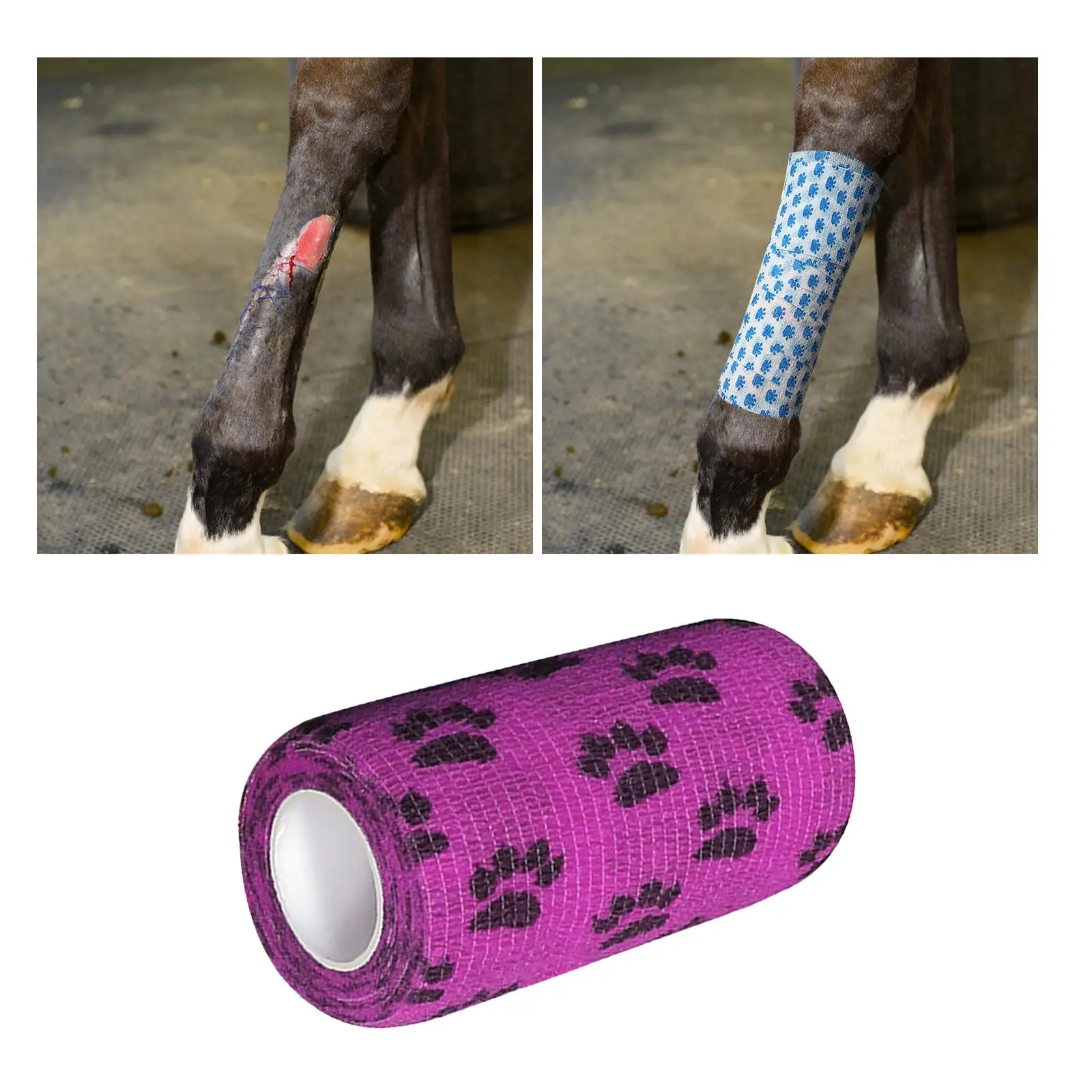 Self Adhesive Bandage Cohesive Bandages Pet Dogs Outdoor Vet Wrap Tape