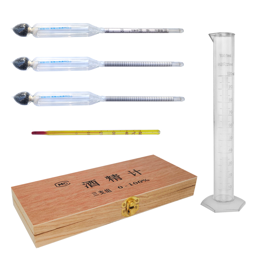 Alcoholmeter, Vinometer and other measuring instruments for determining the  alcohol content.