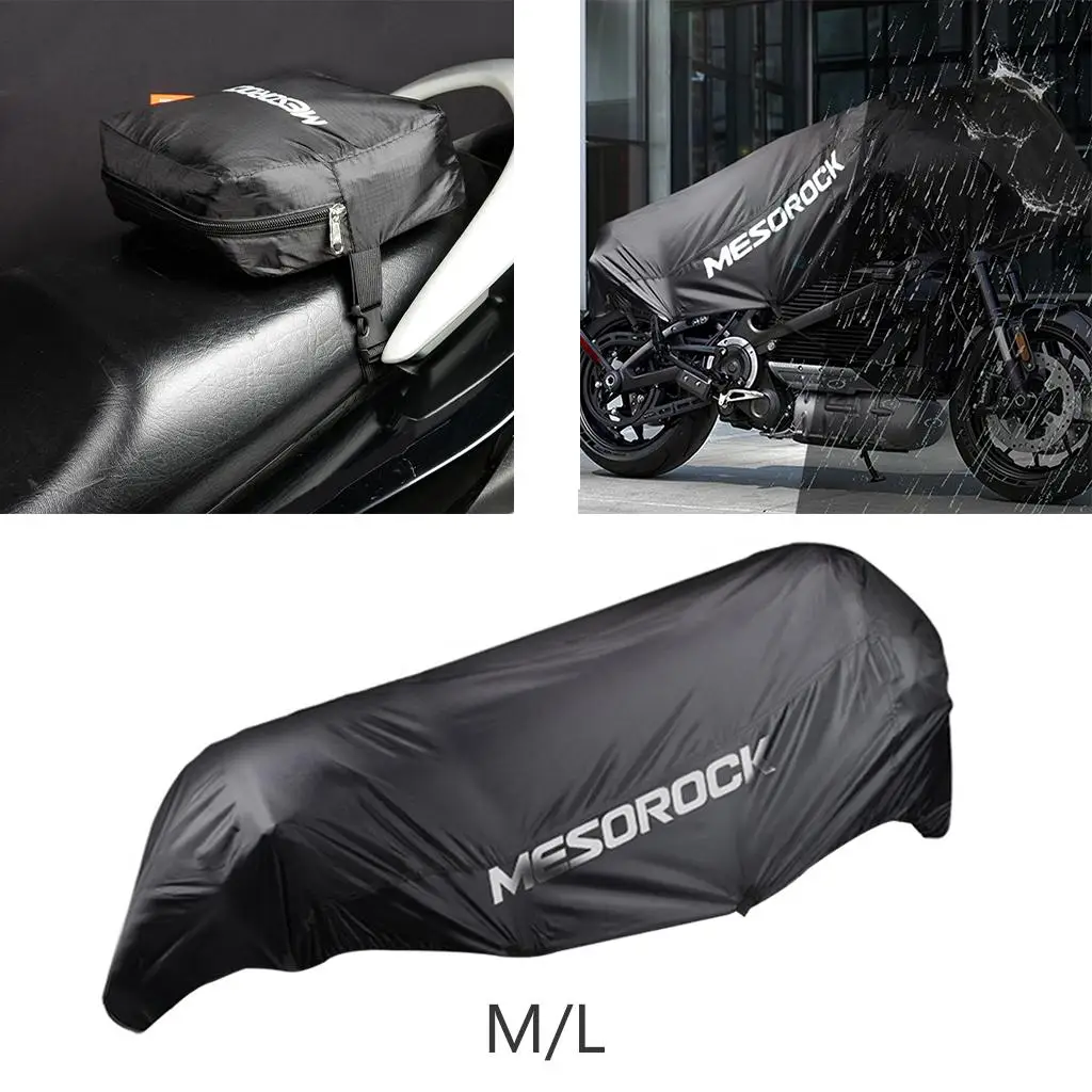 Motorcycle Half Cover Rain Snow Protection Black for Touring Cruiser