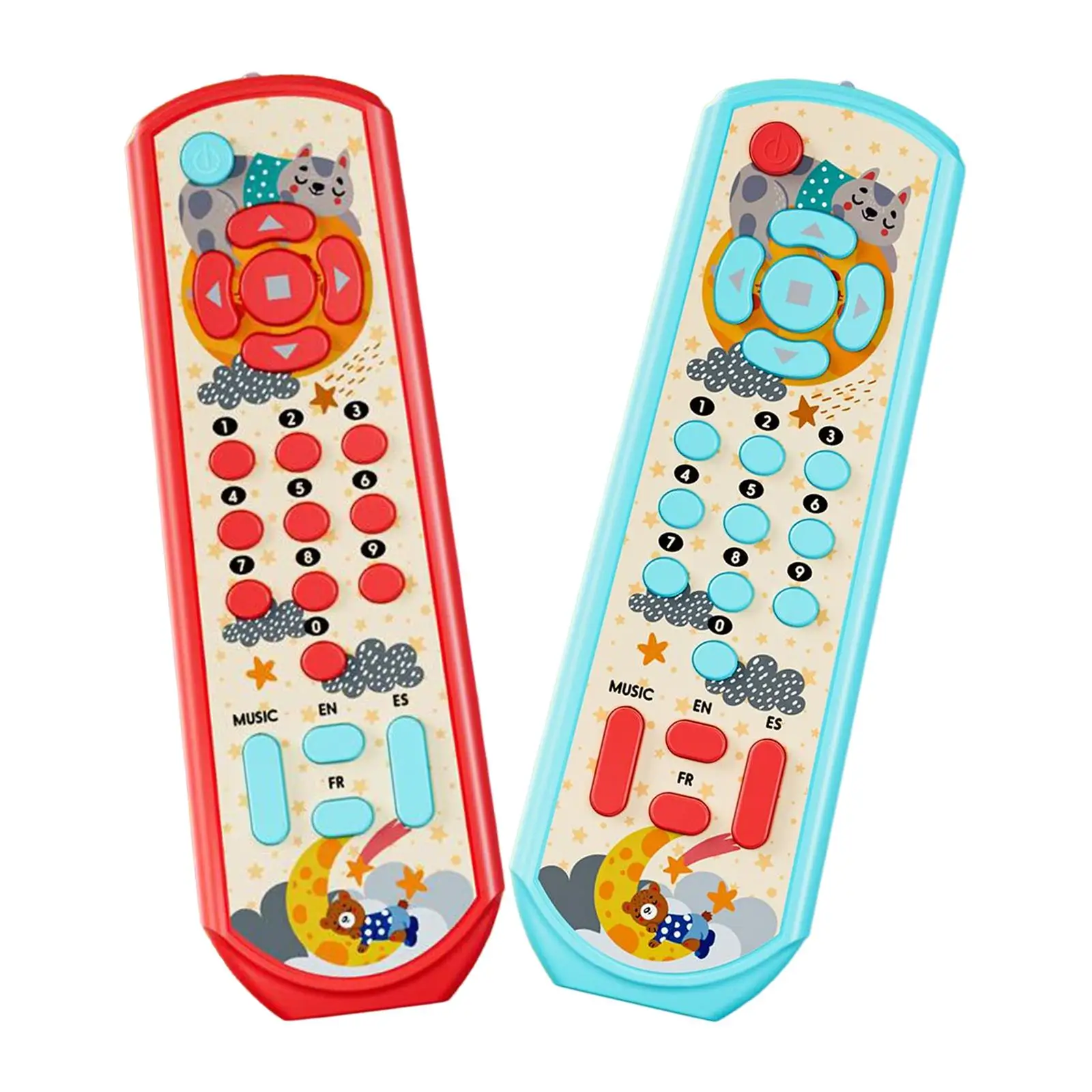TV Remote Control Toy Numbers Learning Machine Early Educational Toys Music Education Toys Realistic Toy Remote for Baby Gifts