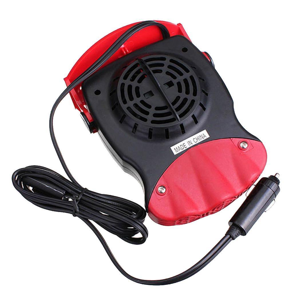 12V 150W 2 in 1 Portable Car Heating Cooling Fan Heater Defroster Demister