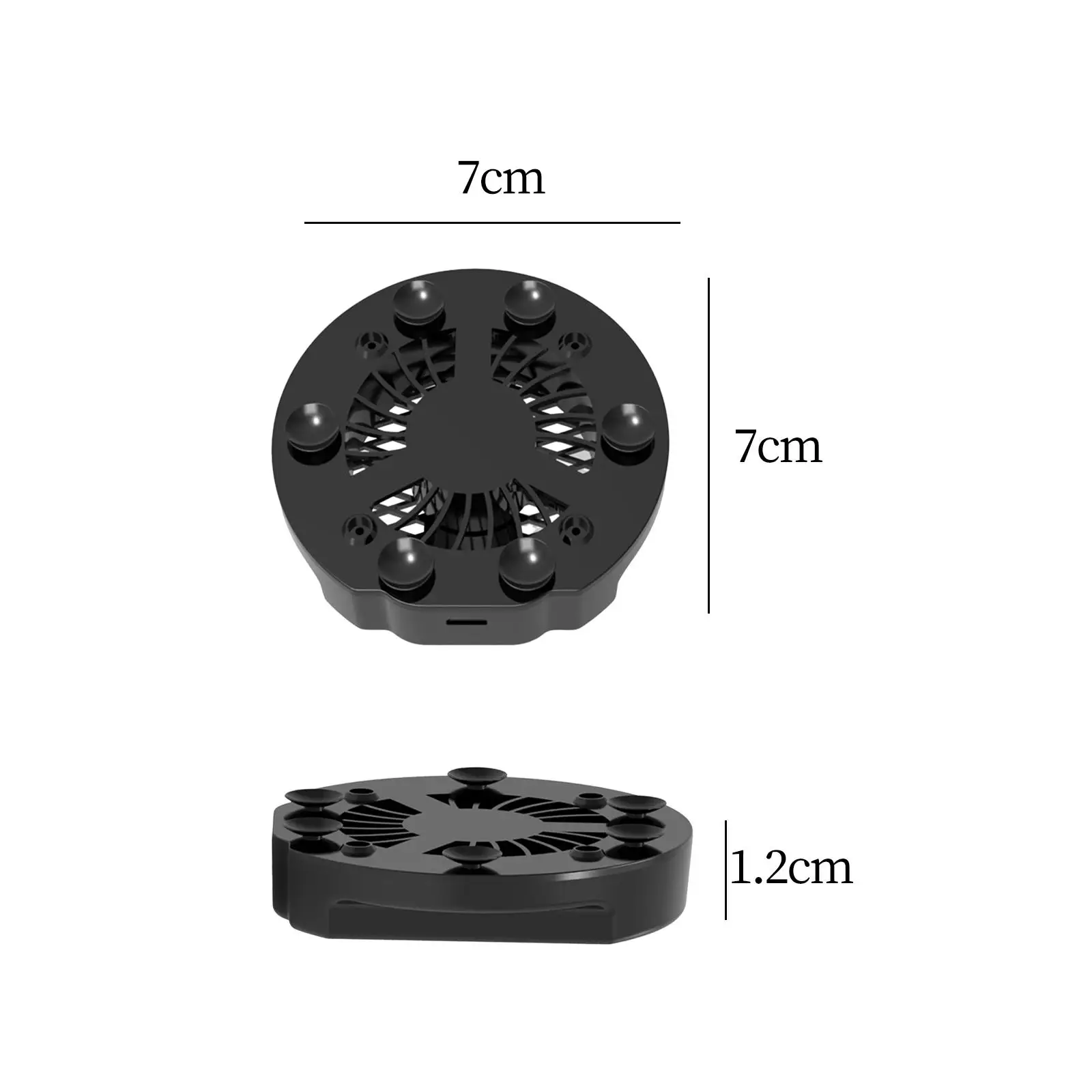 Mini Phone Cooler Radiator Holder USB Portable Folding Suction Cup Cooling Fan for Watching Video Mobile Gaming Live Streaming
