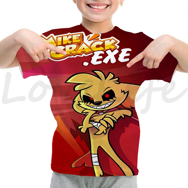 New Game T Shirt Kids 3D Anime Los Compas Mikecrack Tshirt Children Kawaii Tee Tops Teenager Streetwear Casual T-shirt Camisetas children's t shirt with animals	