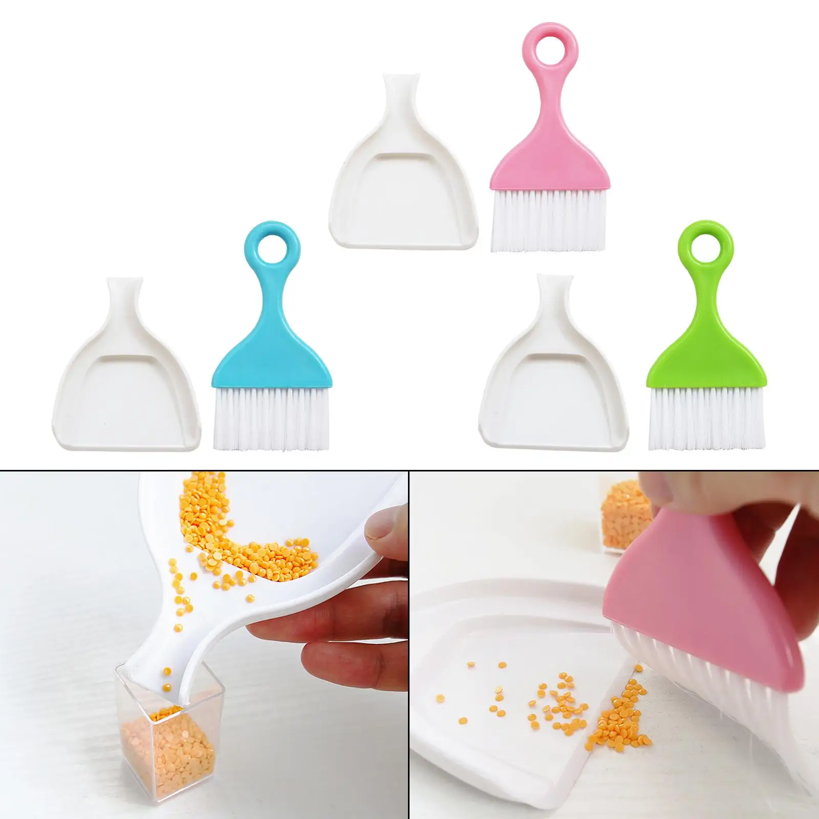 1 Set Diamond Cleaning Tools Kit Plastic Tray 5D Diamond Cleaning Kit for Living Room Bedroom Dining Room Bathroom Outdoor