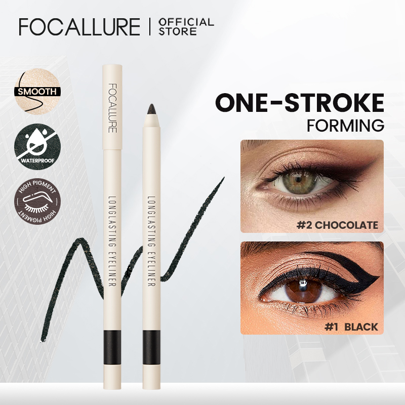 Best of FOCALLURE Ultra-thin Waterproof Liquid Eyeliner Long-lasting Quick-dry Smooth Black Eye Liner Pencil Pen Makeup Cosmetics Tools Reviews & Tips