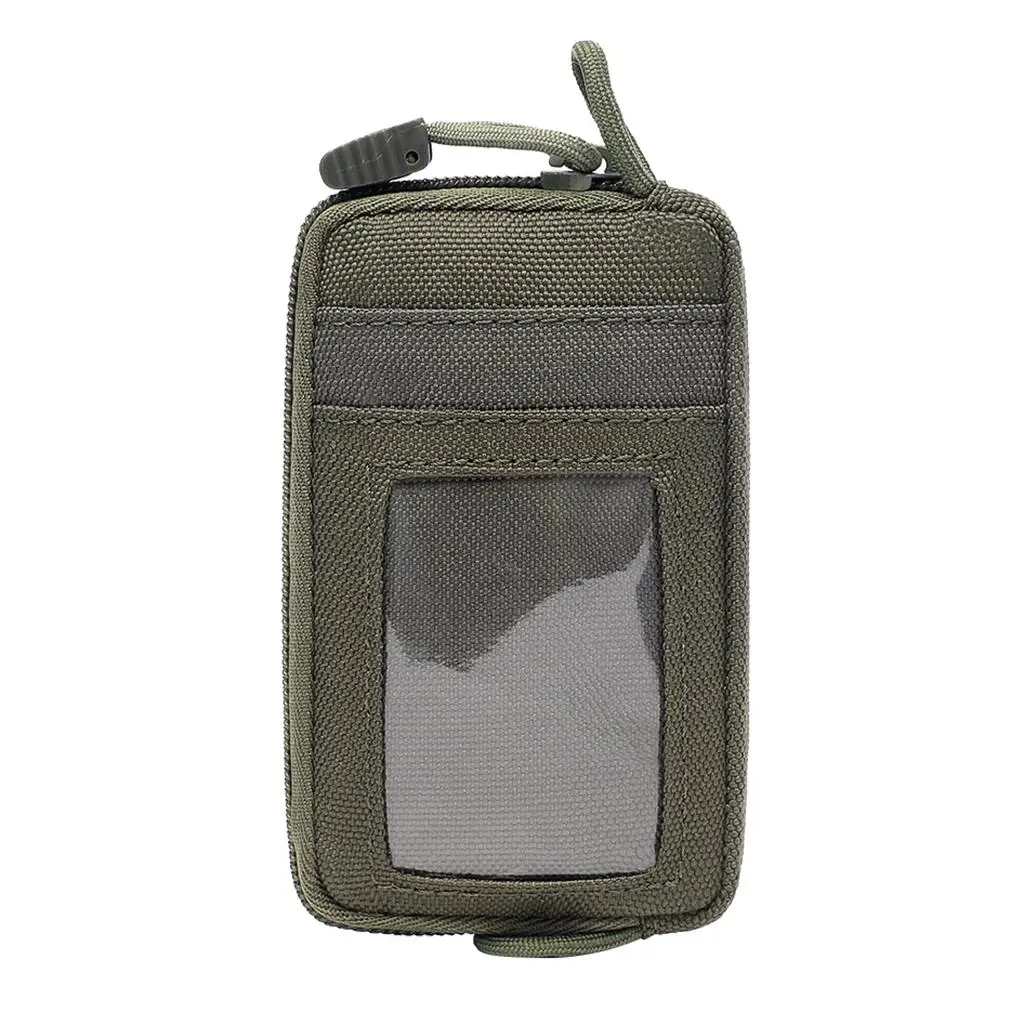 Front  Mini Wallet Waist Belt Pouch With Waterproof Zipper, Cassette