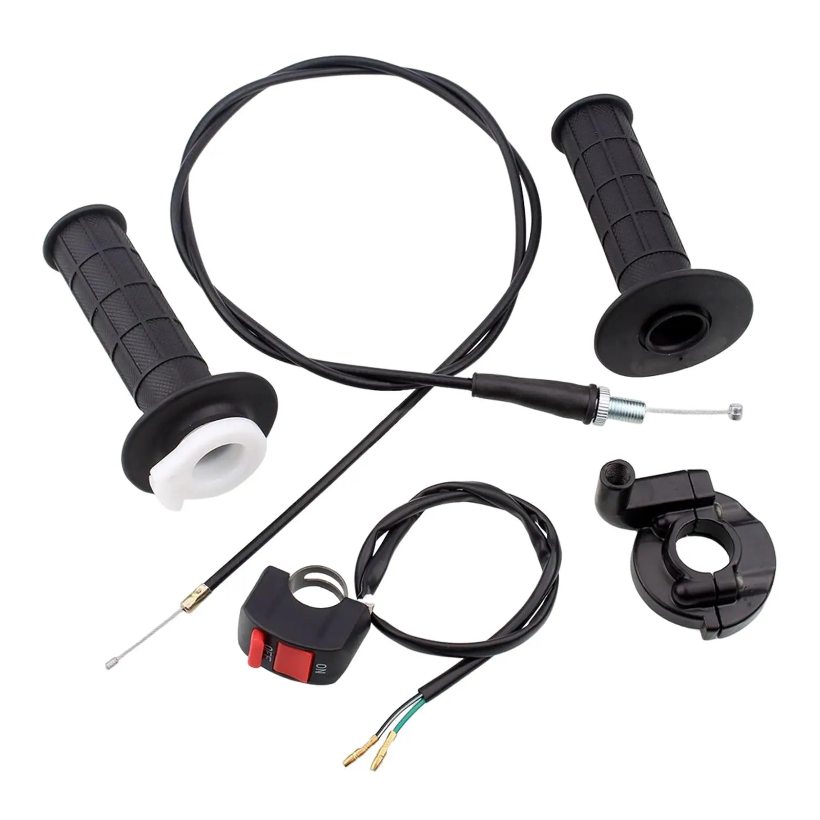 Throttle Accelerator Handle and Cable Kit for 50cc 150cc 250cc Mini Bike Easy Installation Direct Replaces Professional