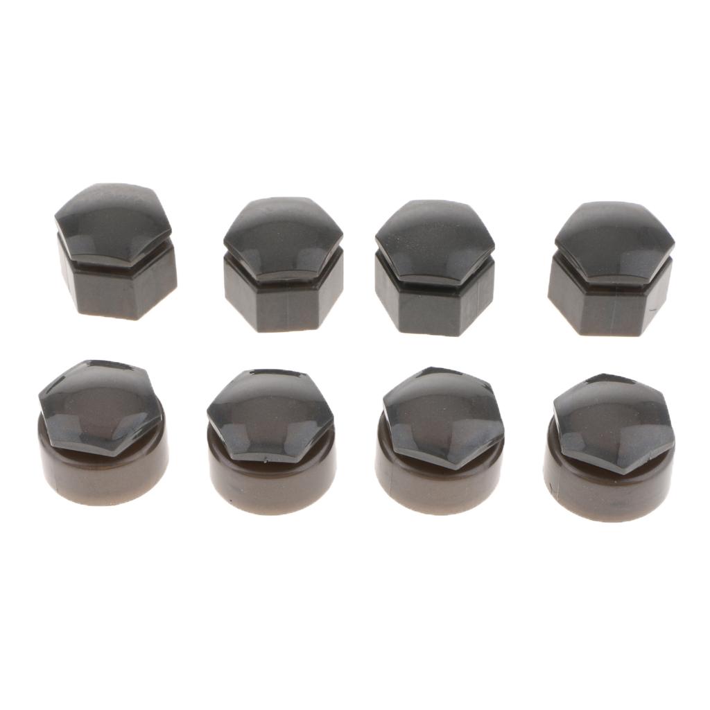 20x 19mm Car Hub Screw Cover Wheel Nut Lug Dust Cover Caps Gray For Audi Q7