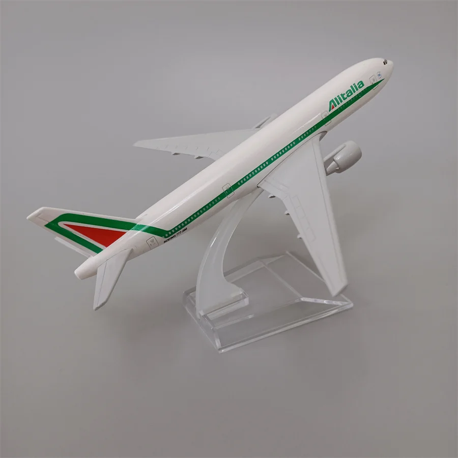 400 Jouet Avion Cadeau YZCX 16 cm modèle davion Alitalia Boeing 777 modèle davion métal moulé sous Pression Avion 1 