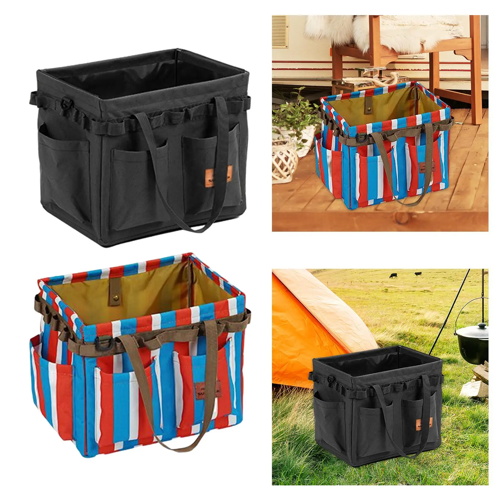 Multifuncational Camping Storage Bag Tool Organizer Pouch with Carry Handles