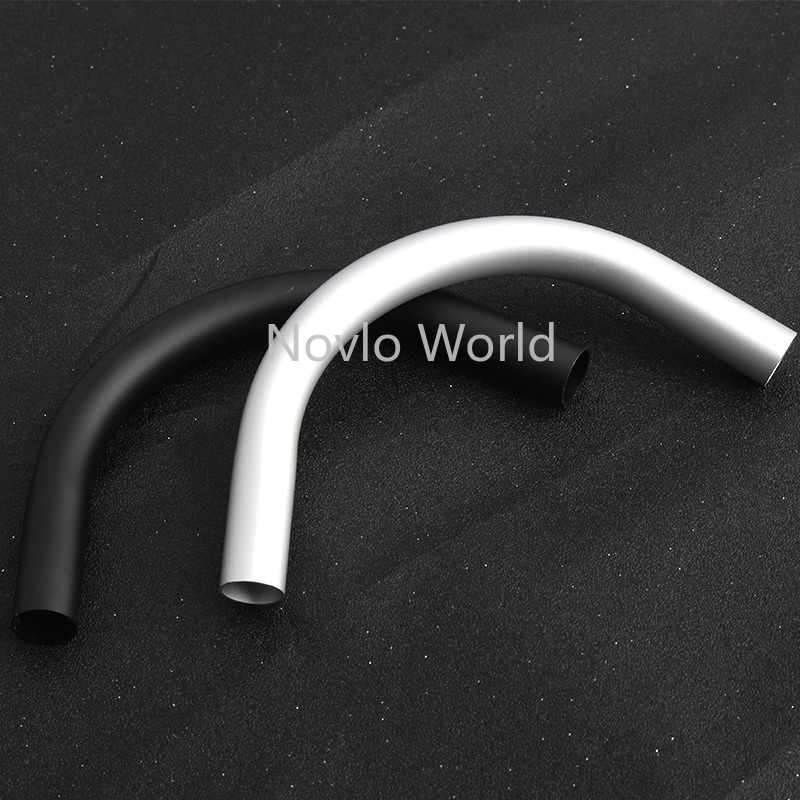 4-10pcs 14.5x6.5cm 2022 New Black And Chrome New Hot Sale Alloy Aluminum Curved Tube Handle For Bag Accessories – Detail 8