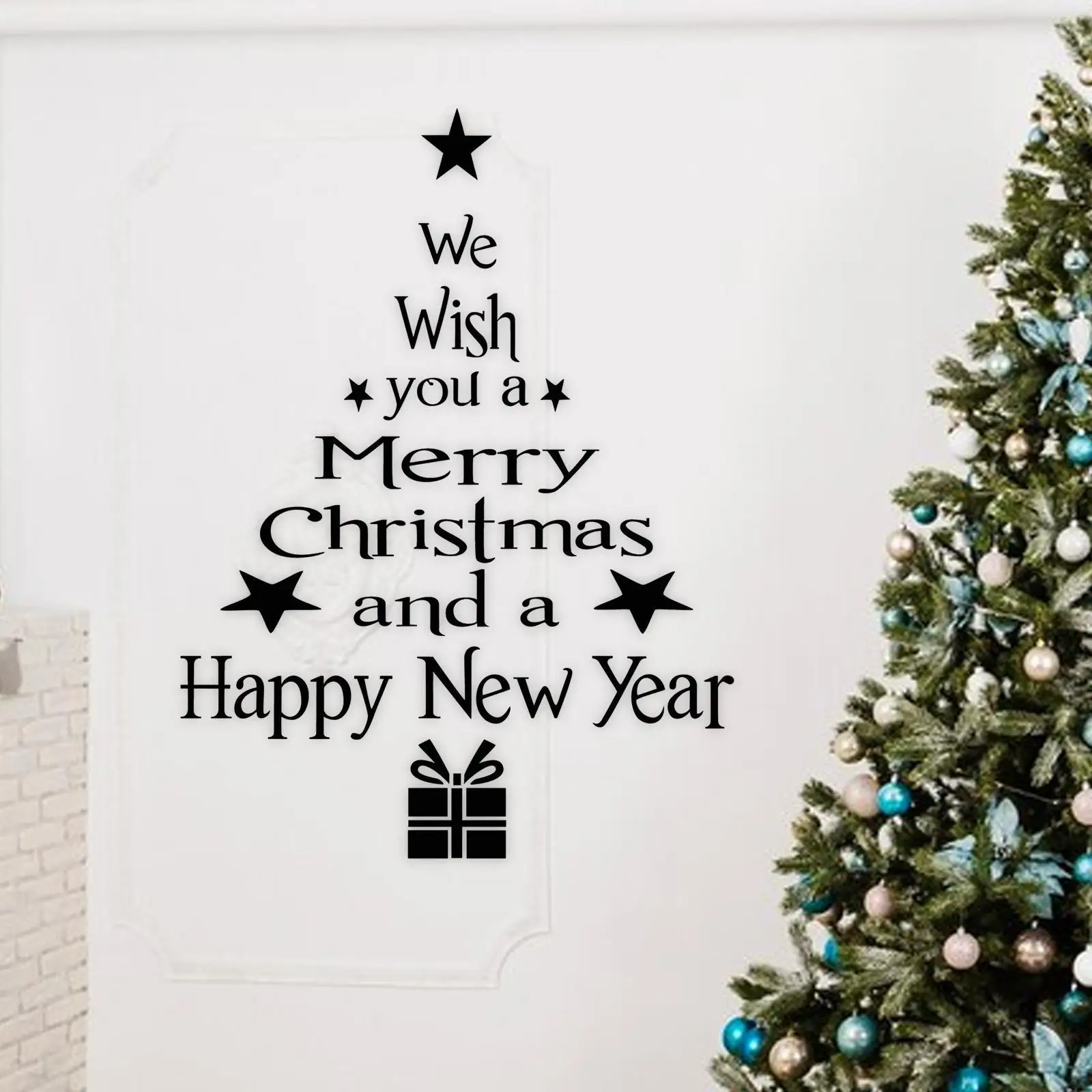 Christmas Wall Sticker Home Decoration Ornament PVC Christmas Window Sticker