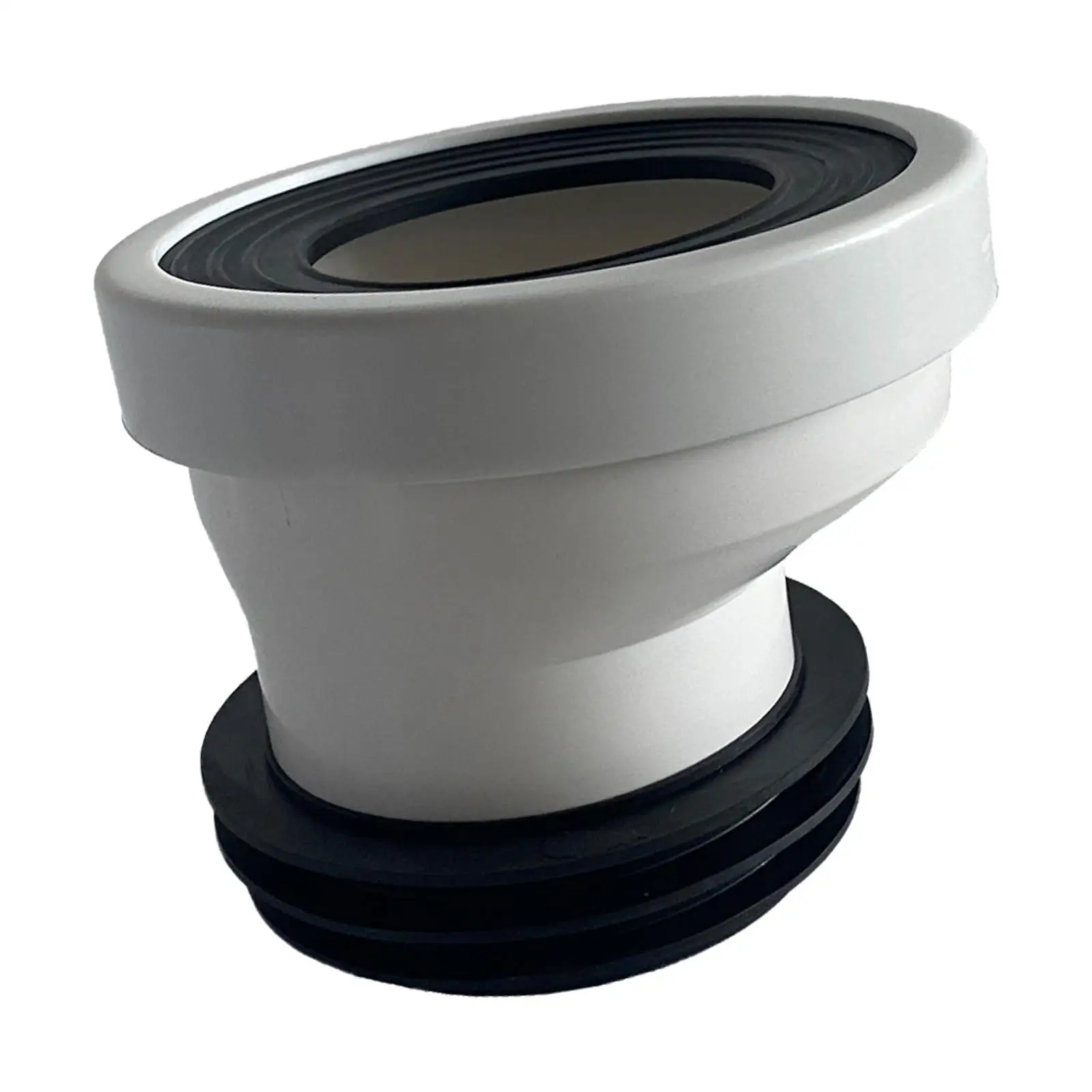 Full Flush Offset Toilet Flange Connector Replacement PVC Toilet Flange Shifter for Plumbing Drainage Systems Repairing Urinals