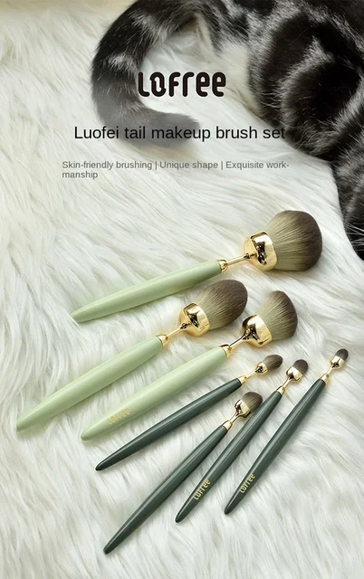 Lofree Lofei Tail Makeup Brush Set Skin-Friendly Soft Face Makeup Brush Eye  Shadow Blush Repair Makeup Brush - AliExpress